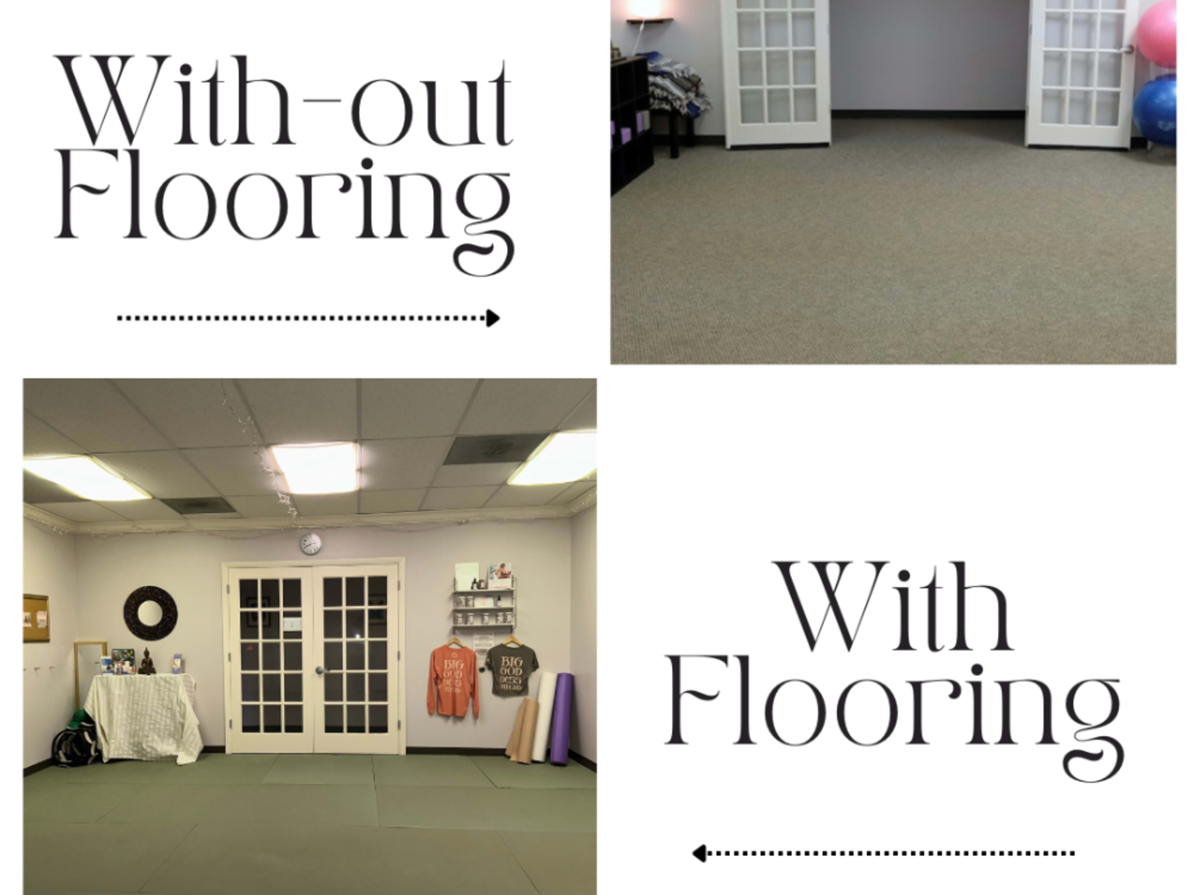 No shoes only floor removal 