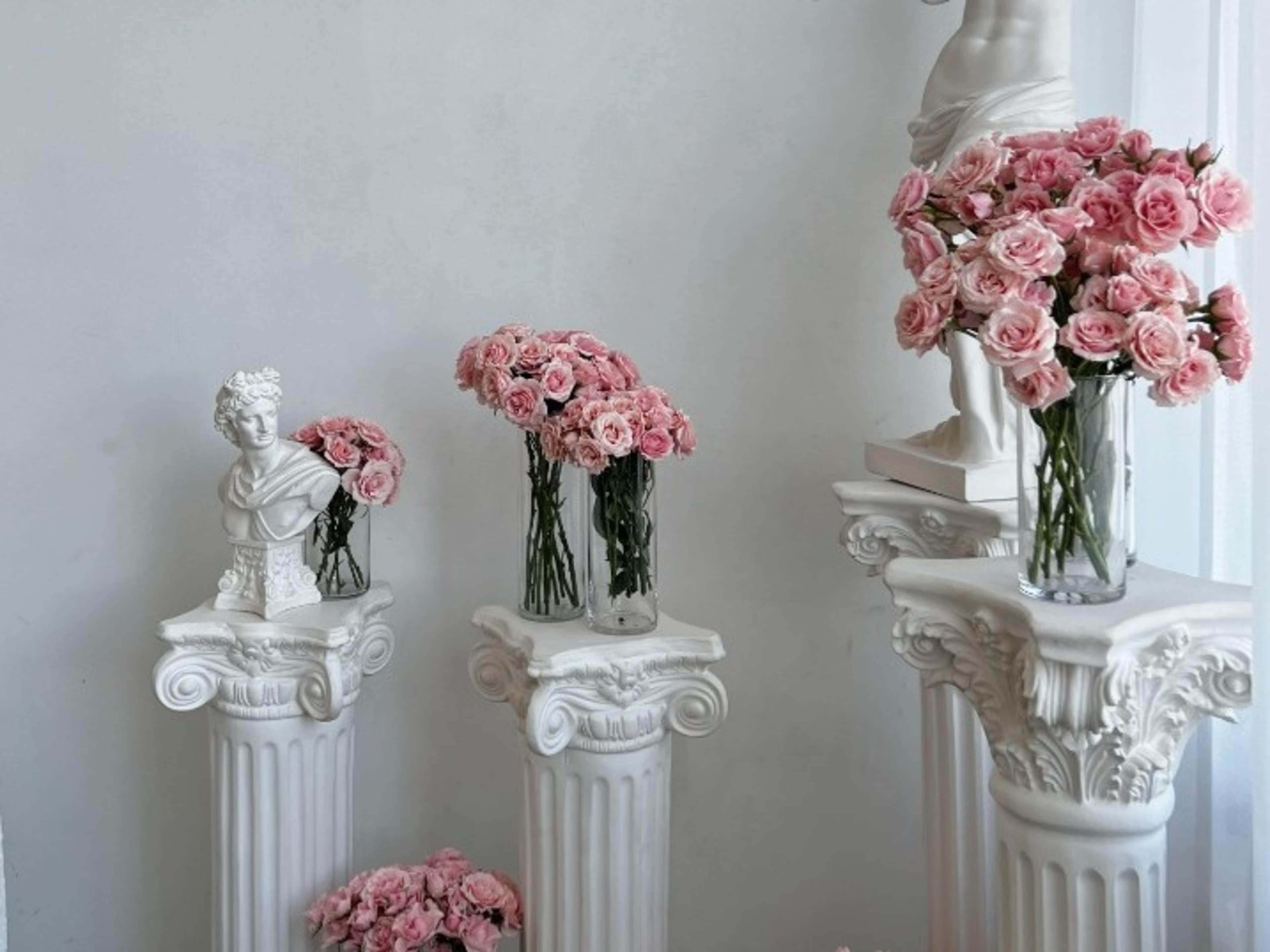 Fresh Flowers and Column Display