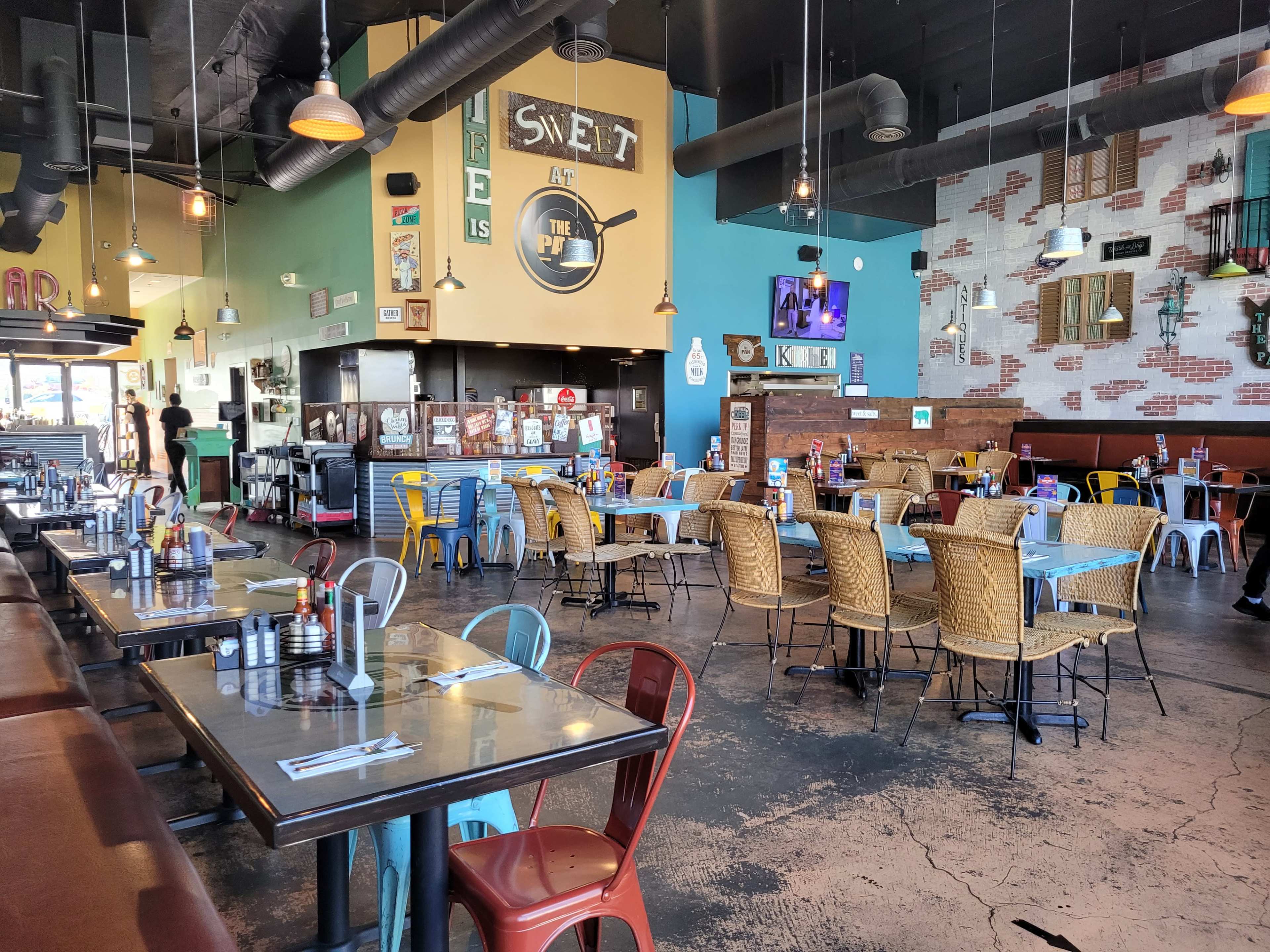 With its industrial charm, rustic details, and spacious layout, The Pan Restaurant is the perfect setting for special occasions. Image in Lomita, Lomita, CA