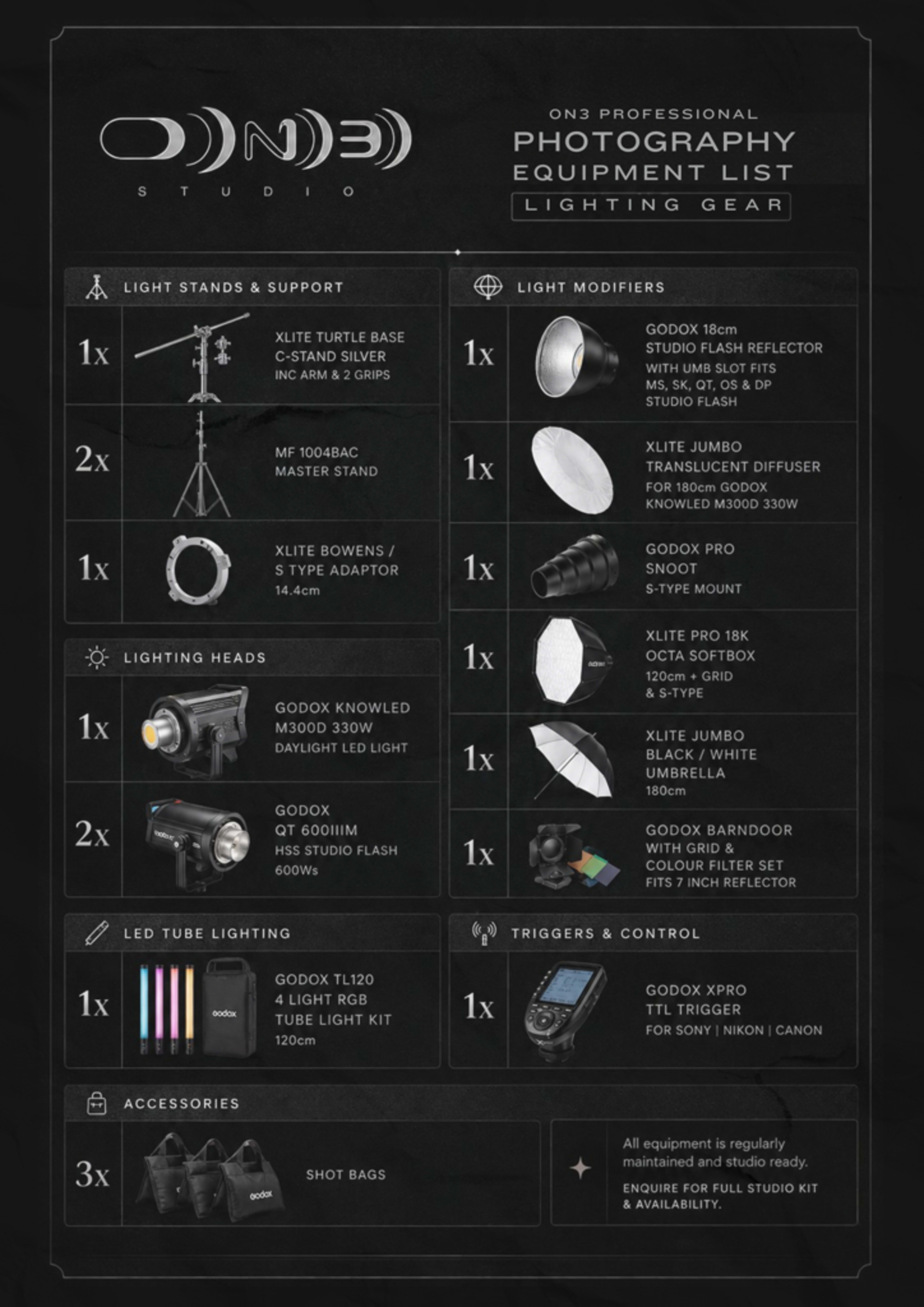 Professional Studio Lighting Equipment 