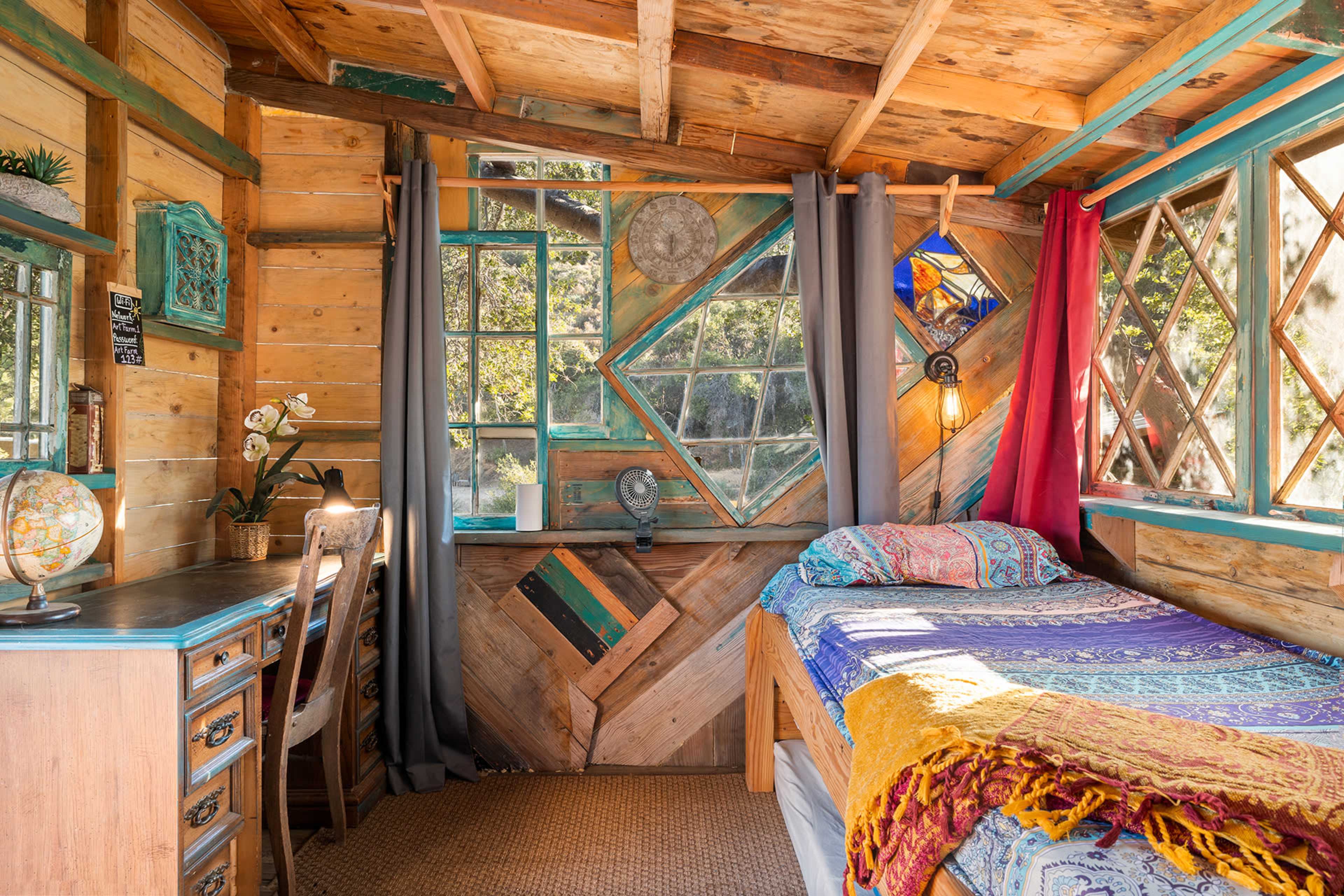 Groovy Patchwork Cabin on High Desert Ranch Image in , Leona Valley, CA