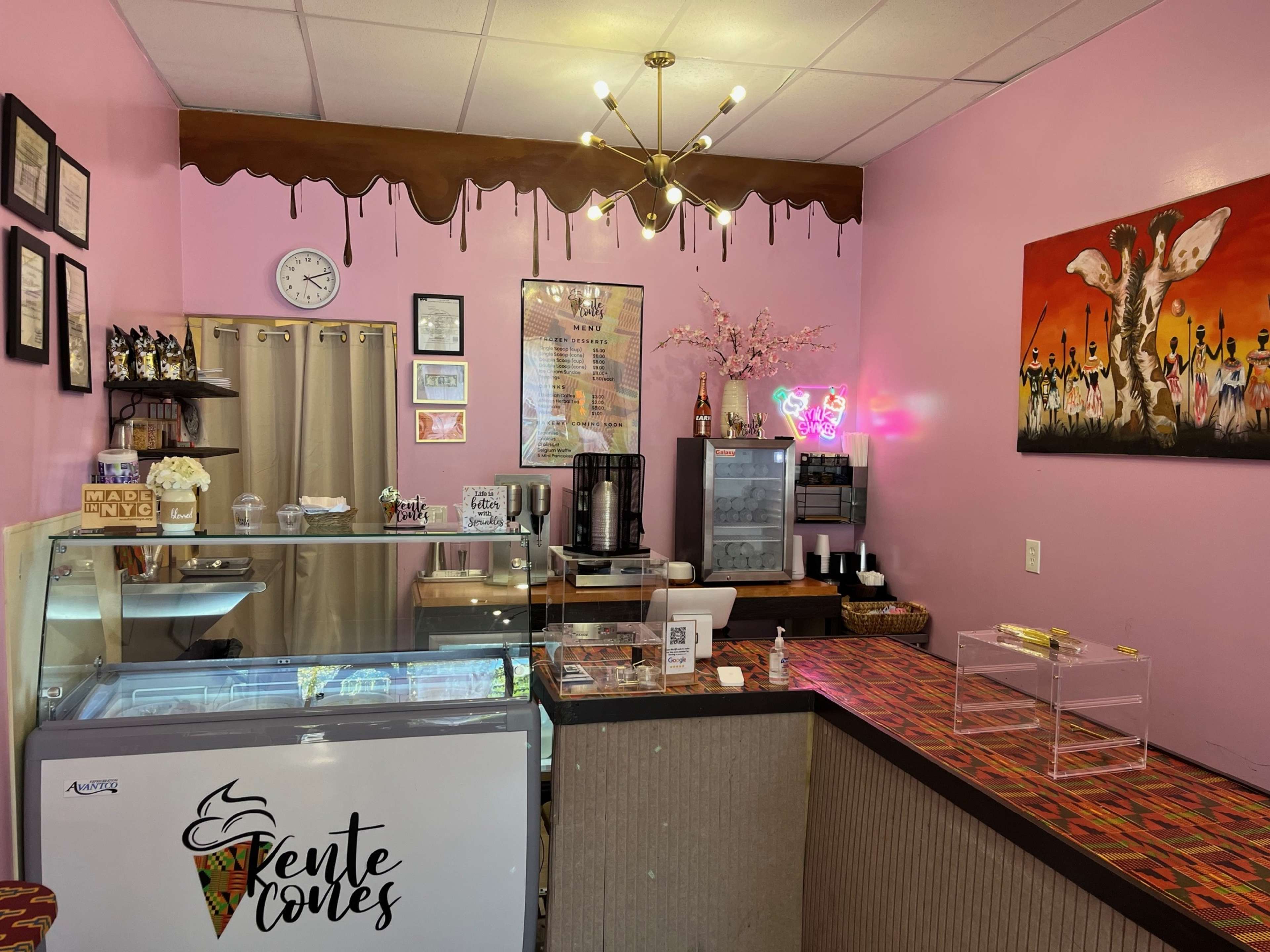 Cozy Stylish Ice Cream Shop Image in East New York, Brooklyn, NY