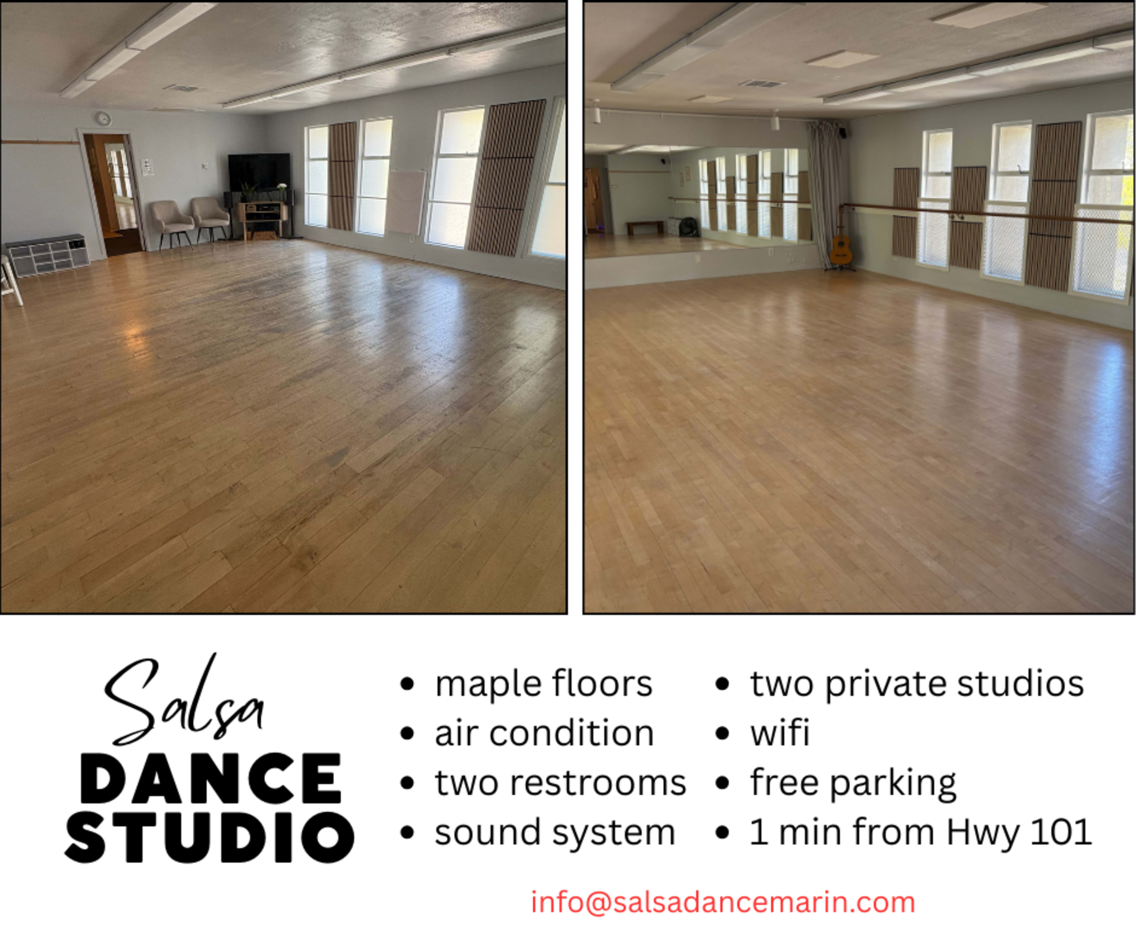Dance Studio San Rafael - BIG STUDIO Image in San Rafael, San Rafael, CA