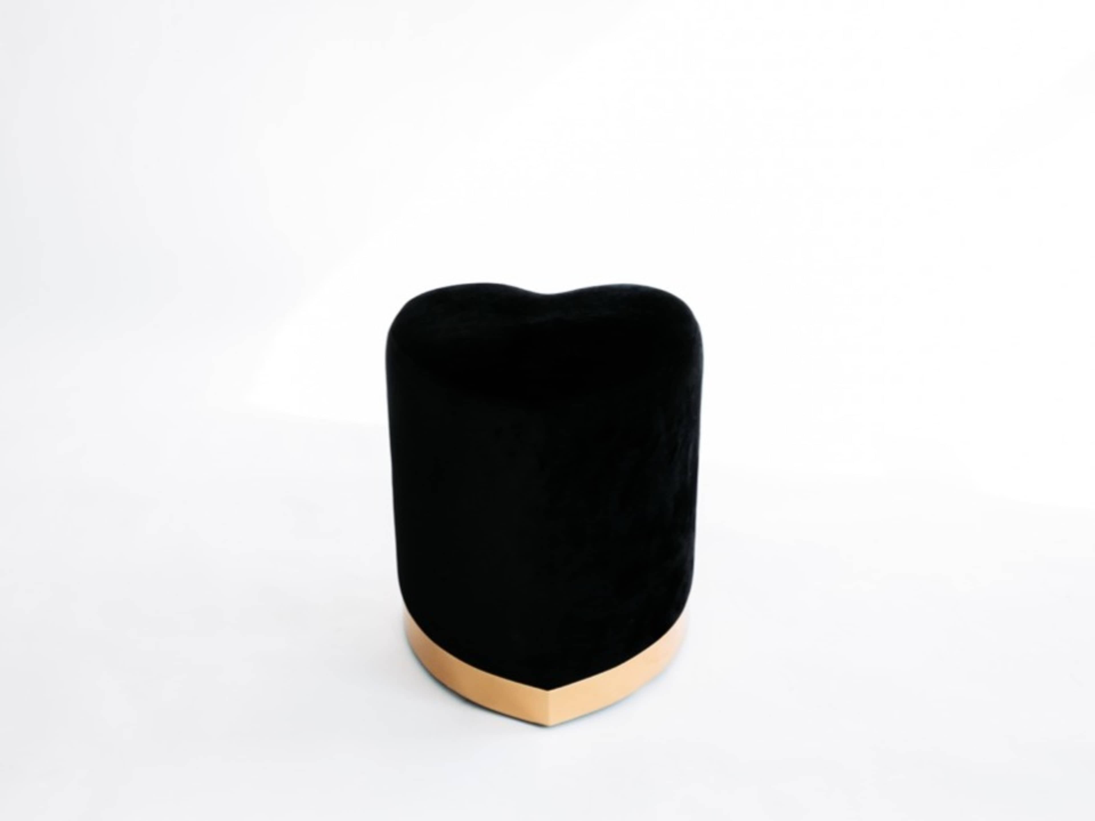 Black Heart Vanity Chair