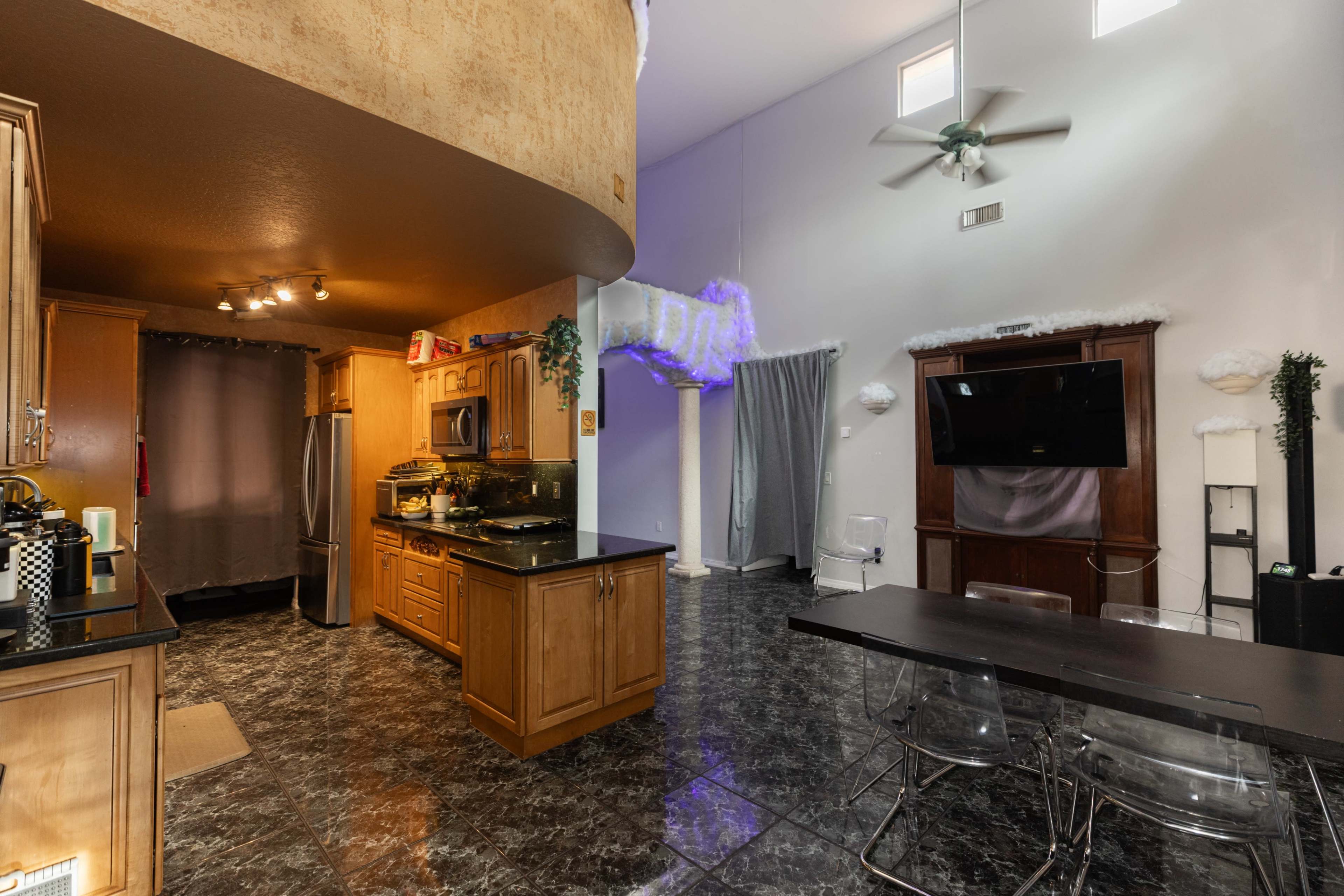 Large Unique Lofted Suburban House and Backyard Jungle Oasis Image in South Miami, Miami, FL