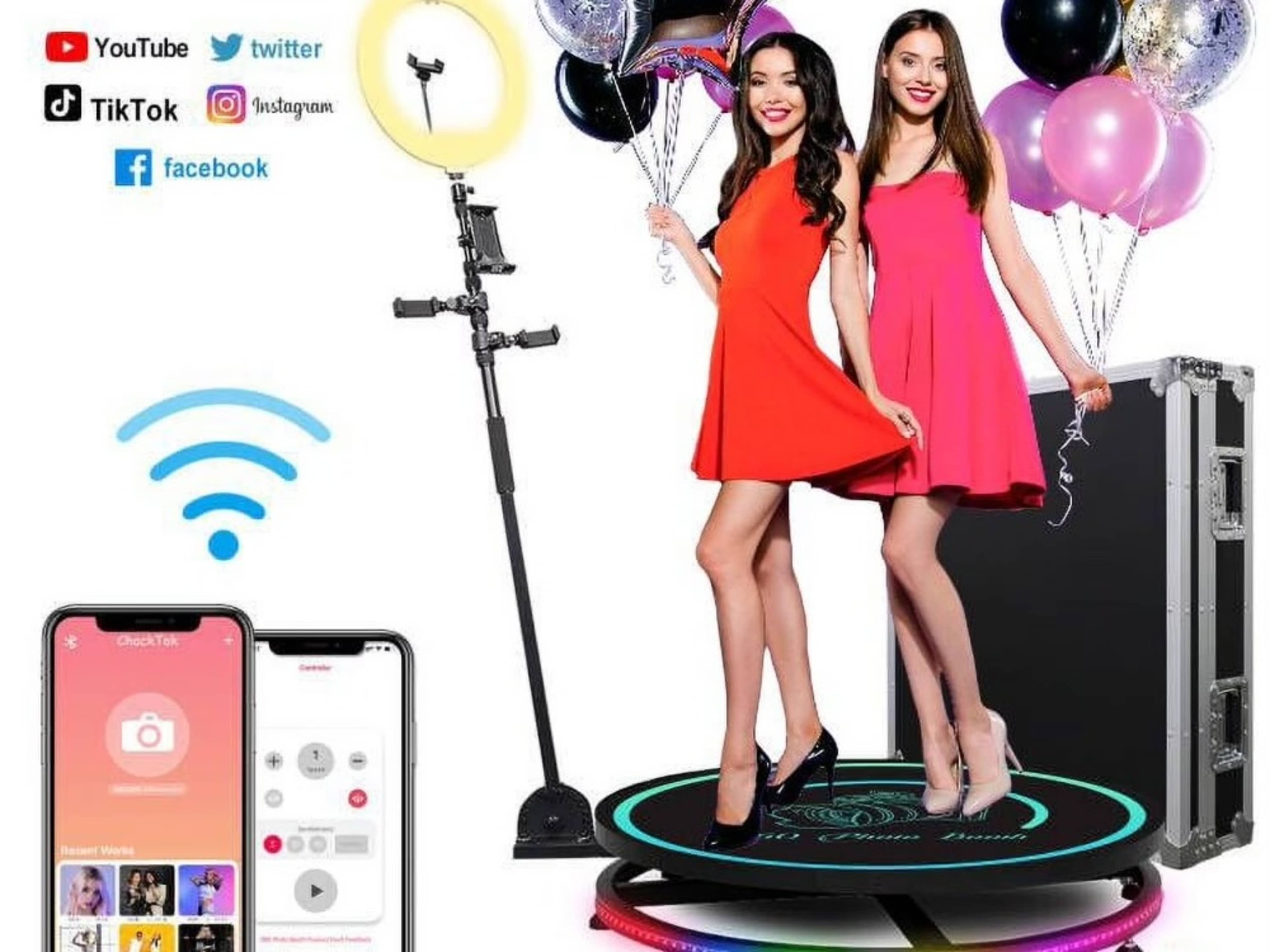 360 Photo booth set up