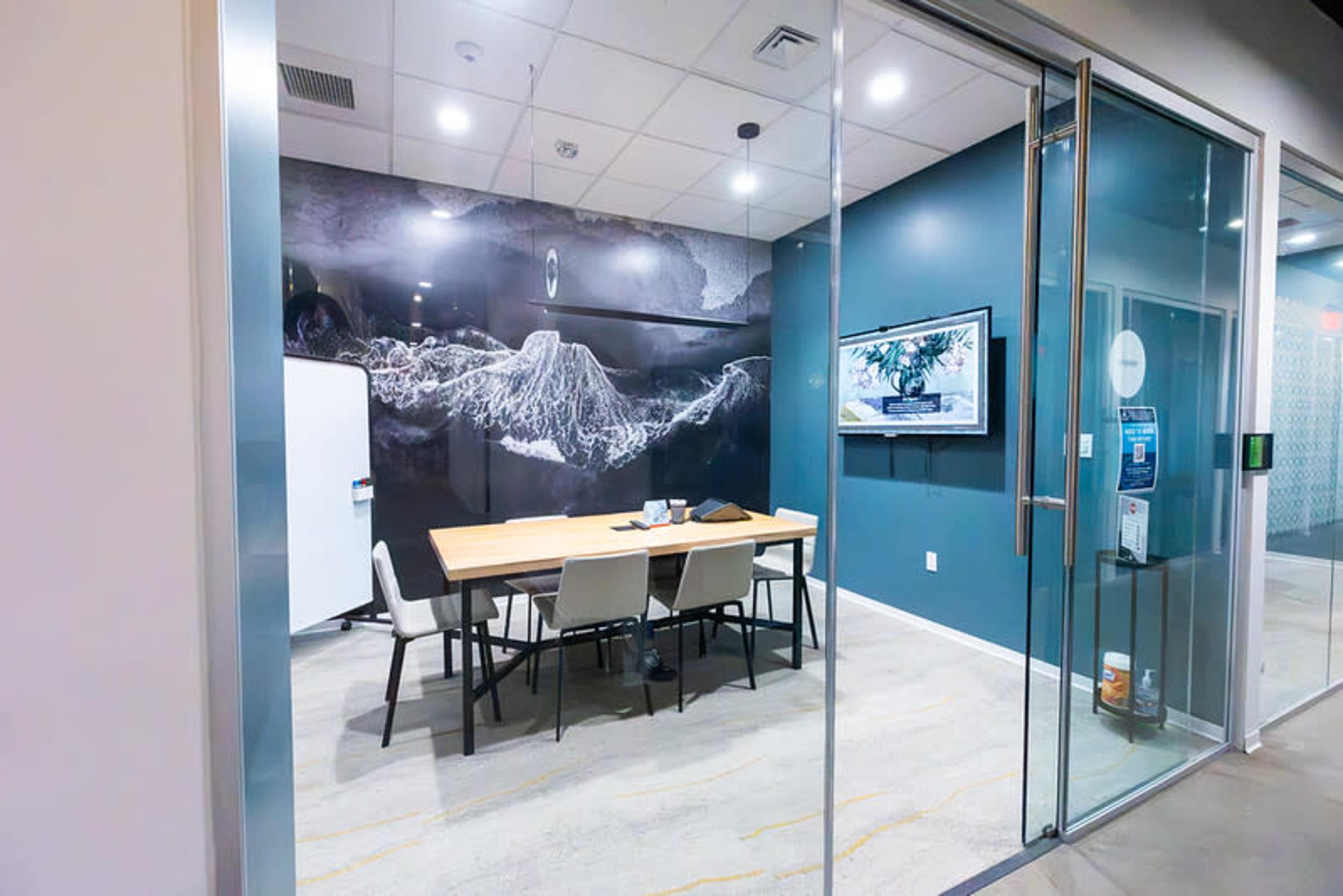 Polished 6-Person Meeting Room in Virginia Beach | Croatan Image in Northwest, Virginia Beach, VA