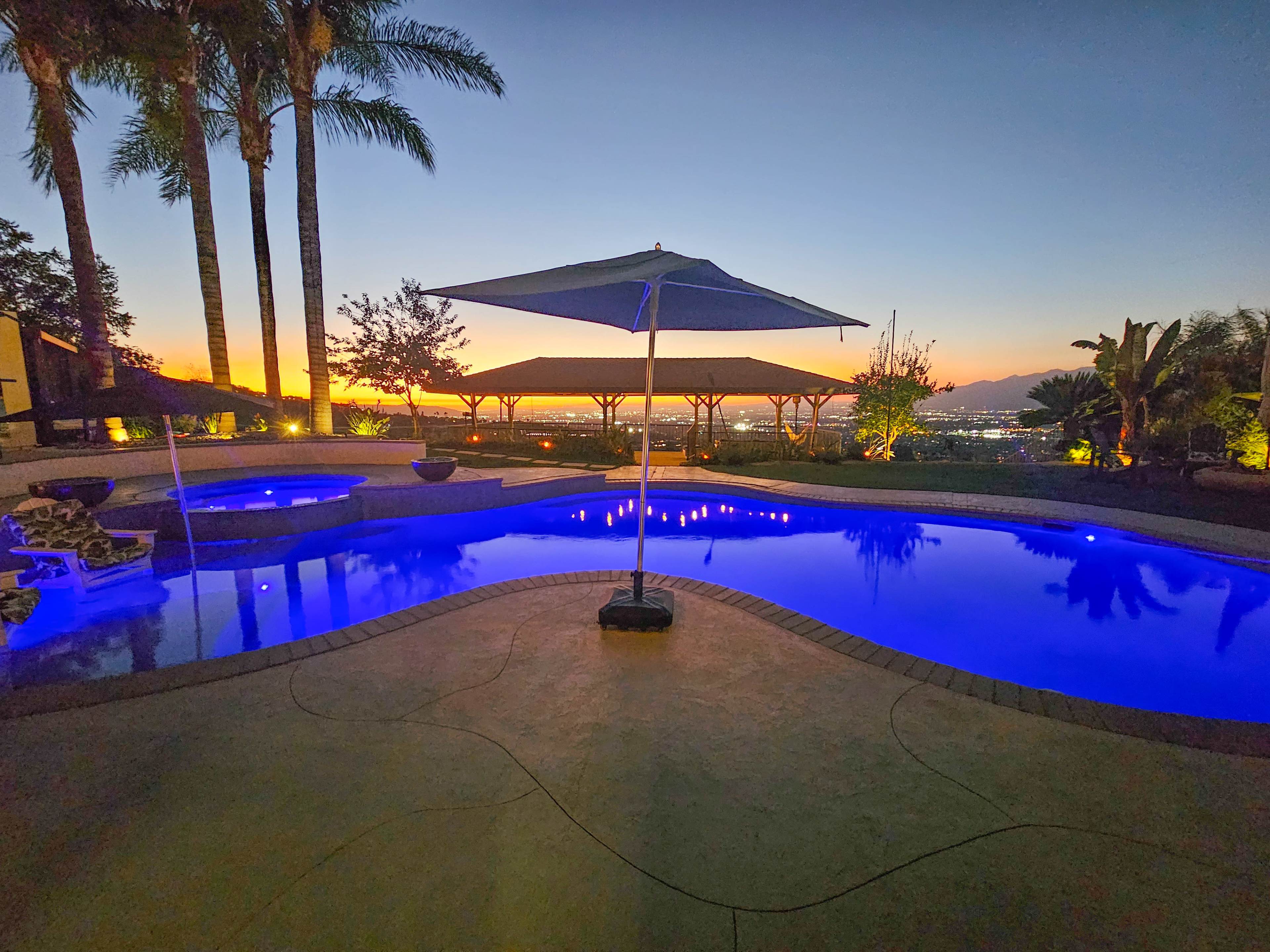 Luxury Hilltop Resort Style Backyard With Deluxe Airstream Image in West Covina, West Covina, CA