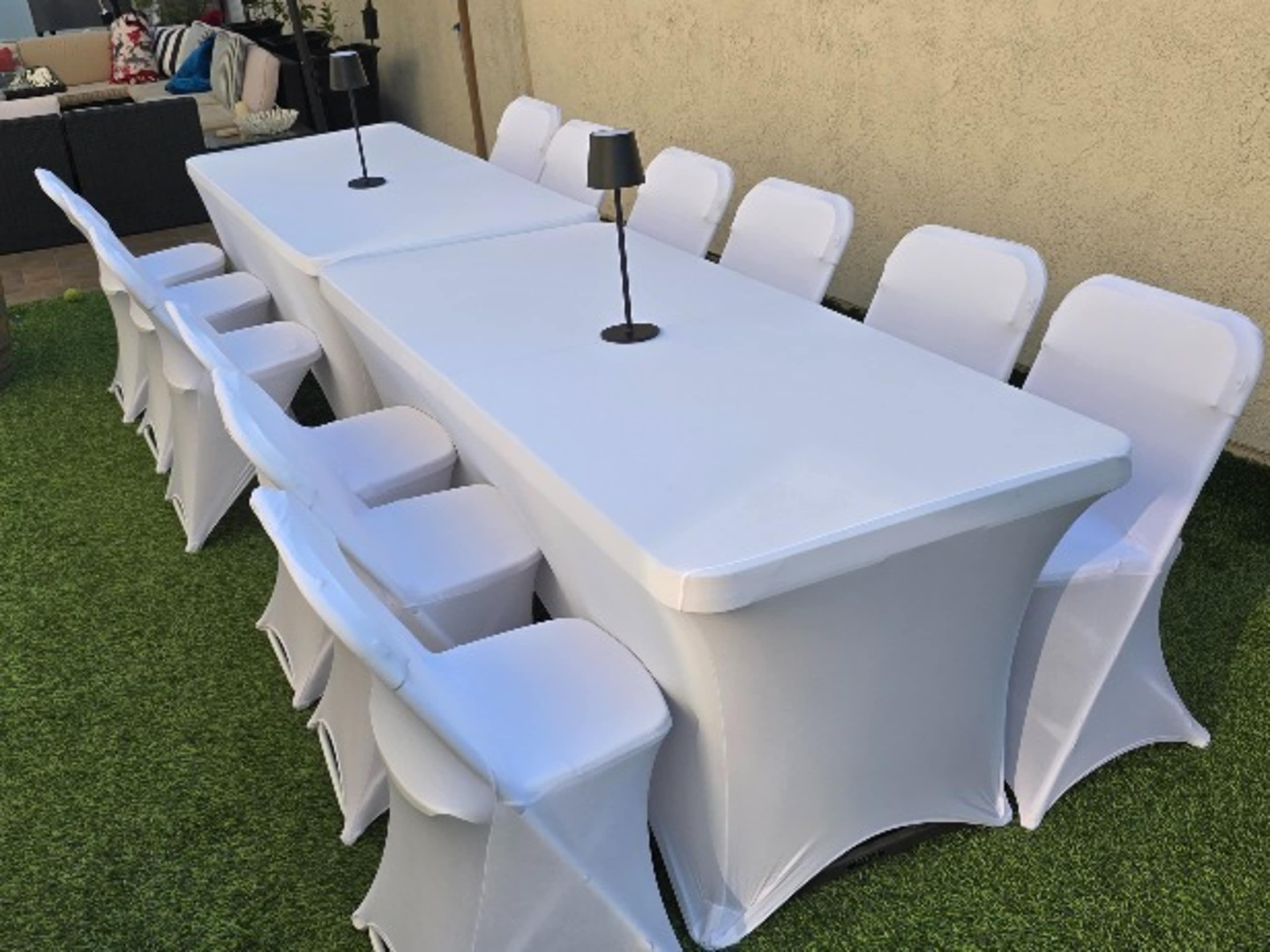 (2) Folding Tables &  (12) Chairs