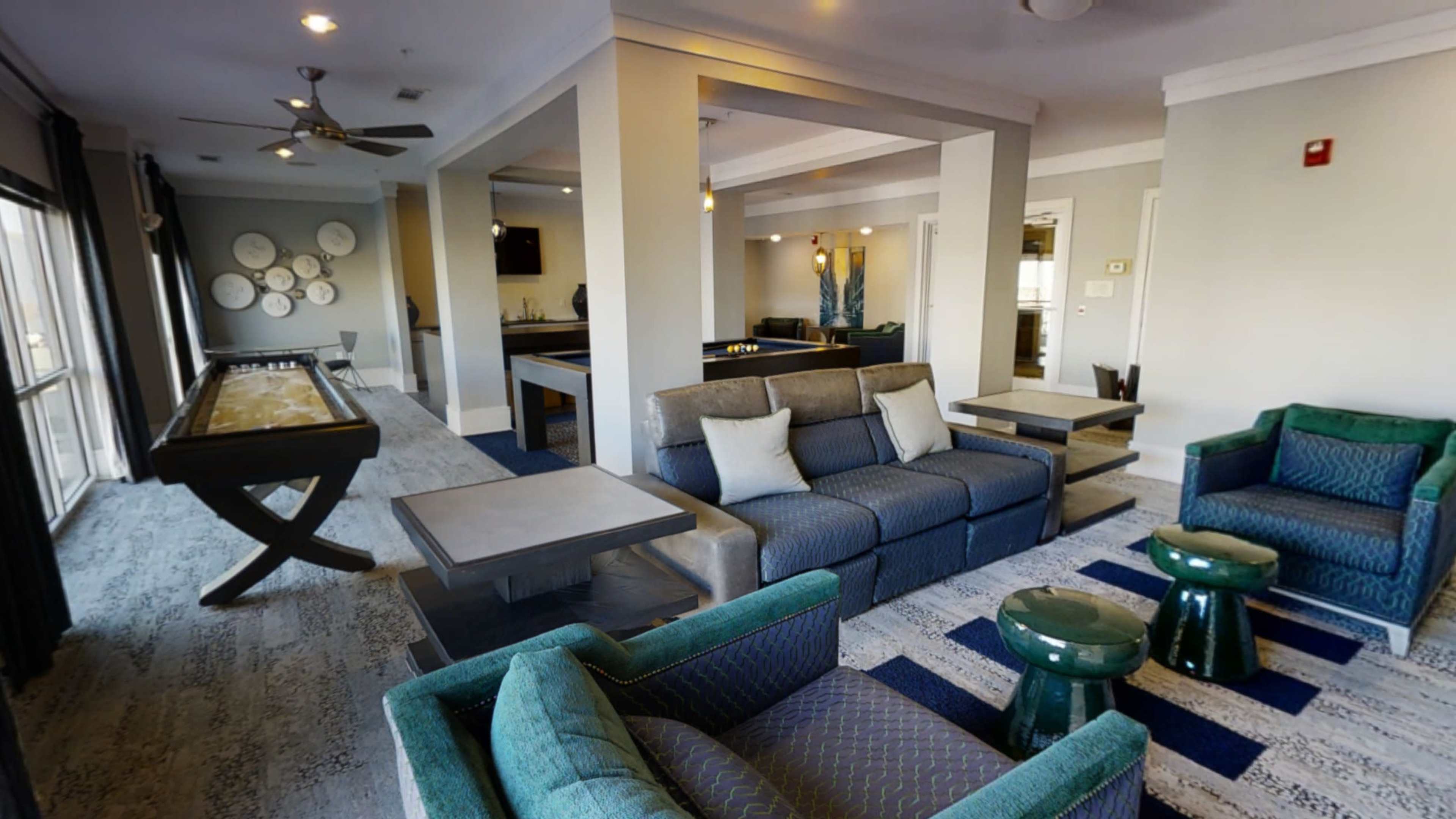 Bright and luxurious lounge with billiards table and kitchenette for entertaining! Image in Mooresville, Mooresville, NC