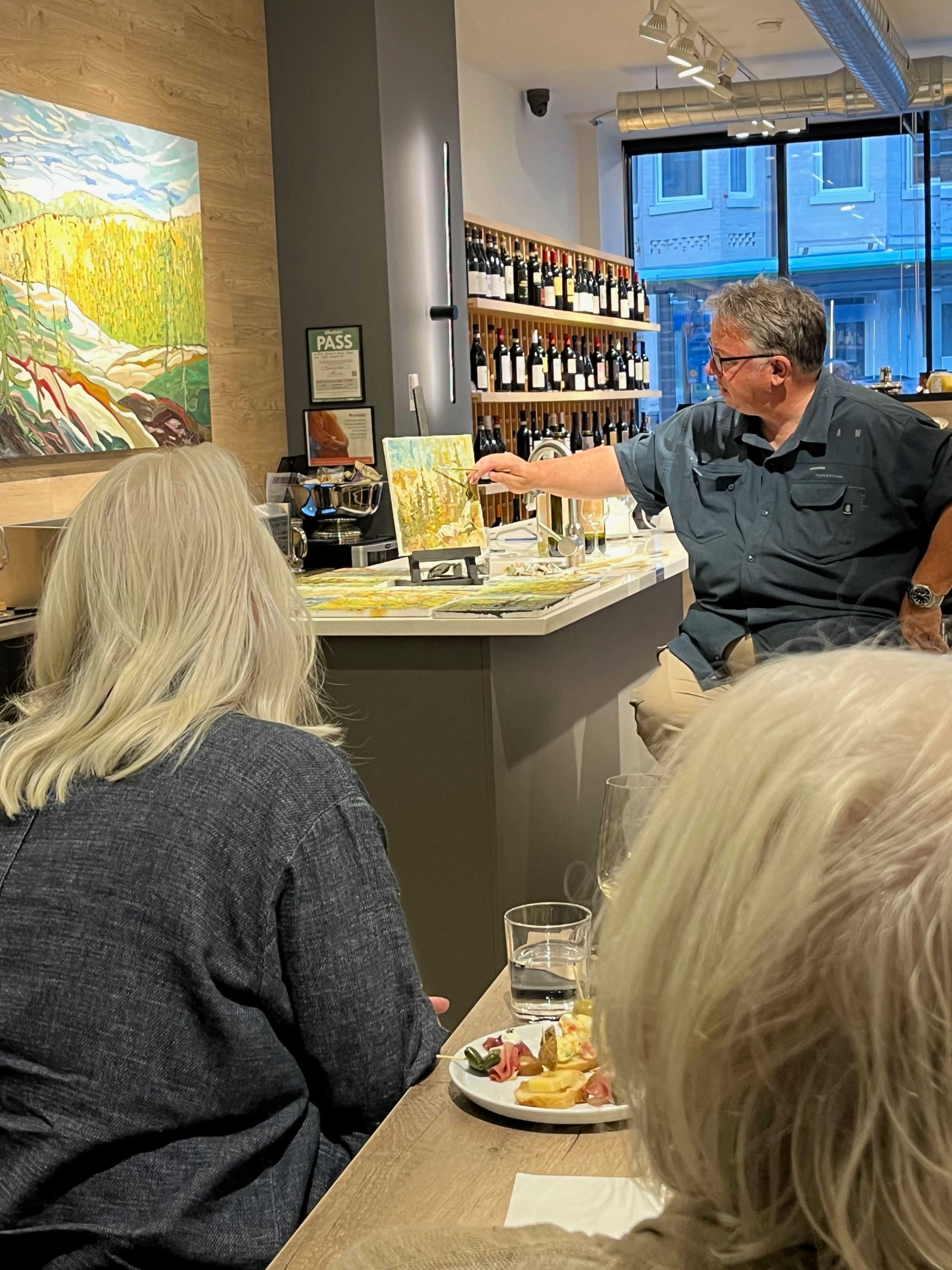 Modern art-inspired wine bar and boutique in the Annex/west-end. Image in Dovercourt Village, Toronto, ON