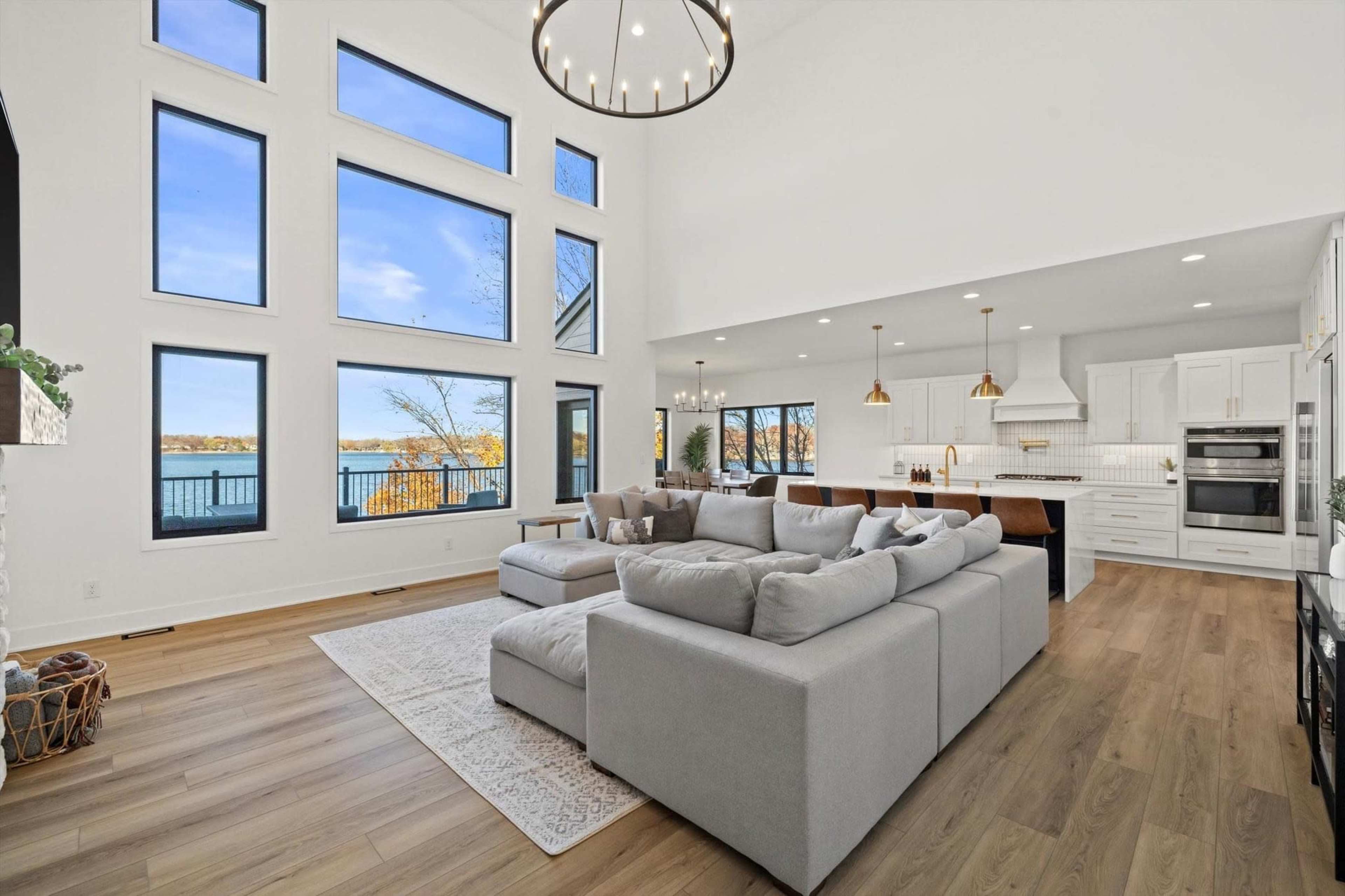 Bright & Airy Lake House with Soaring Views Image in Paddock Lake, Salem, WI