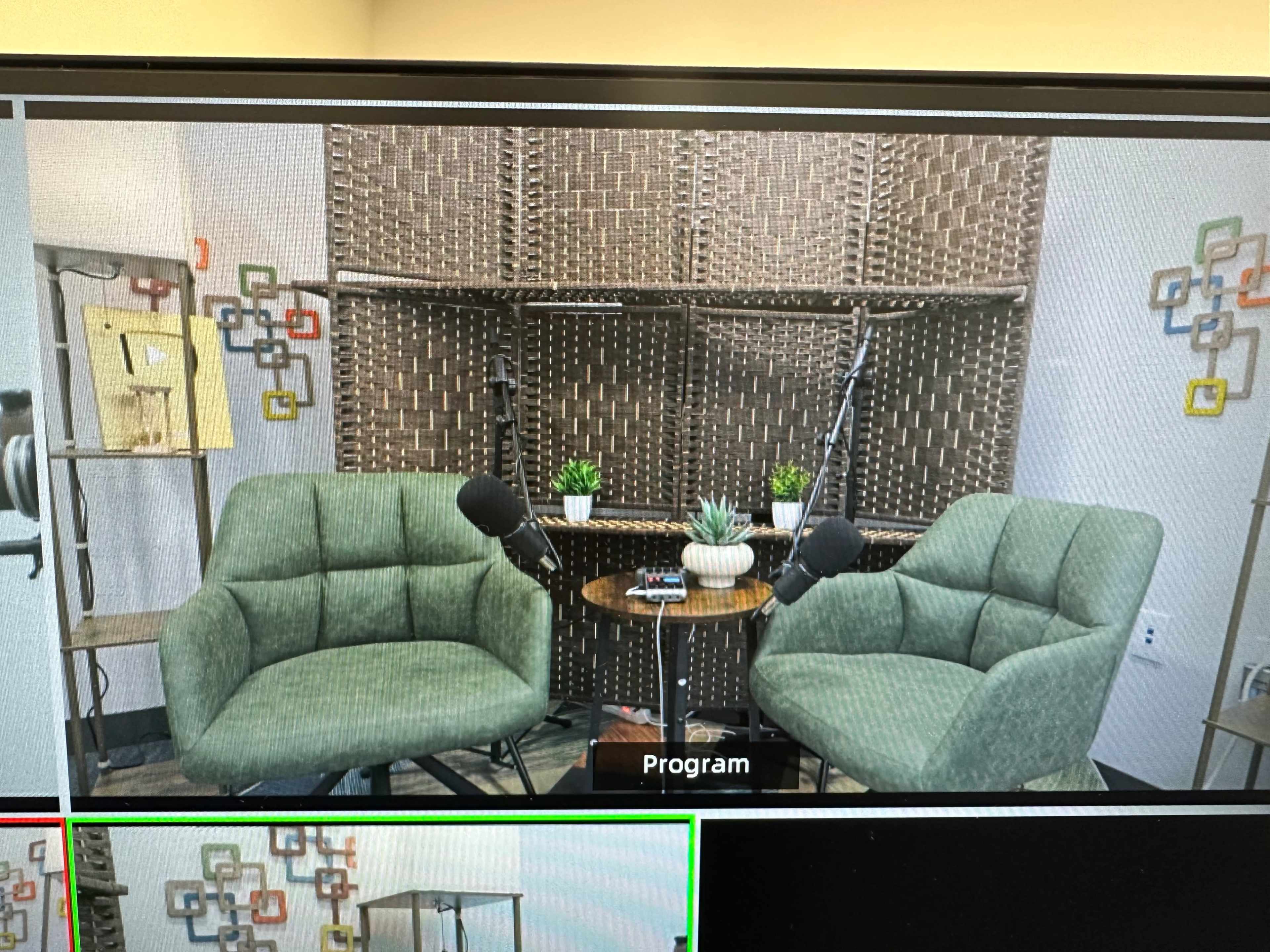 Podcast Recording Image in Central Business District, New Orleans, LA