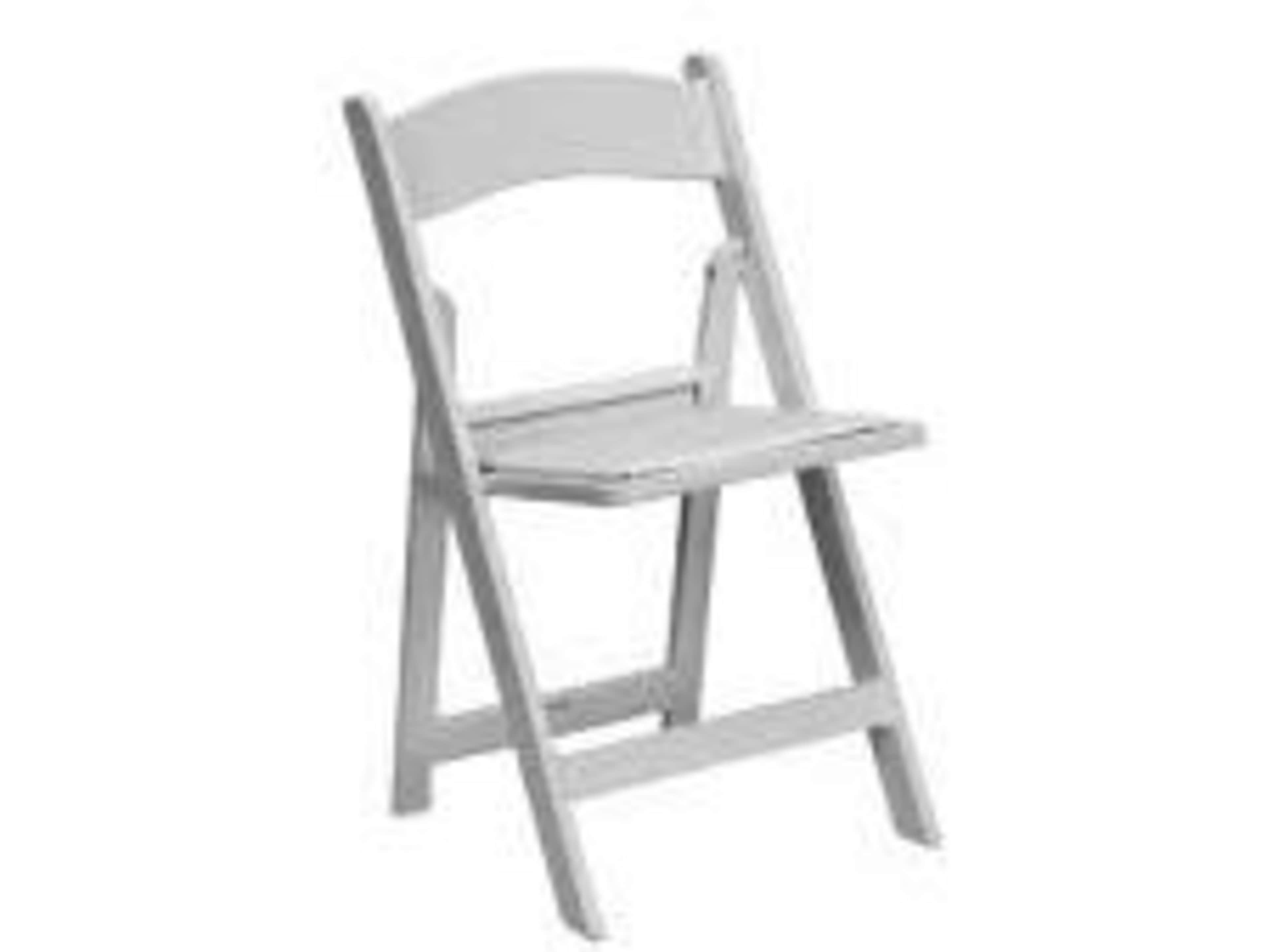 White Resin Folding Chairs