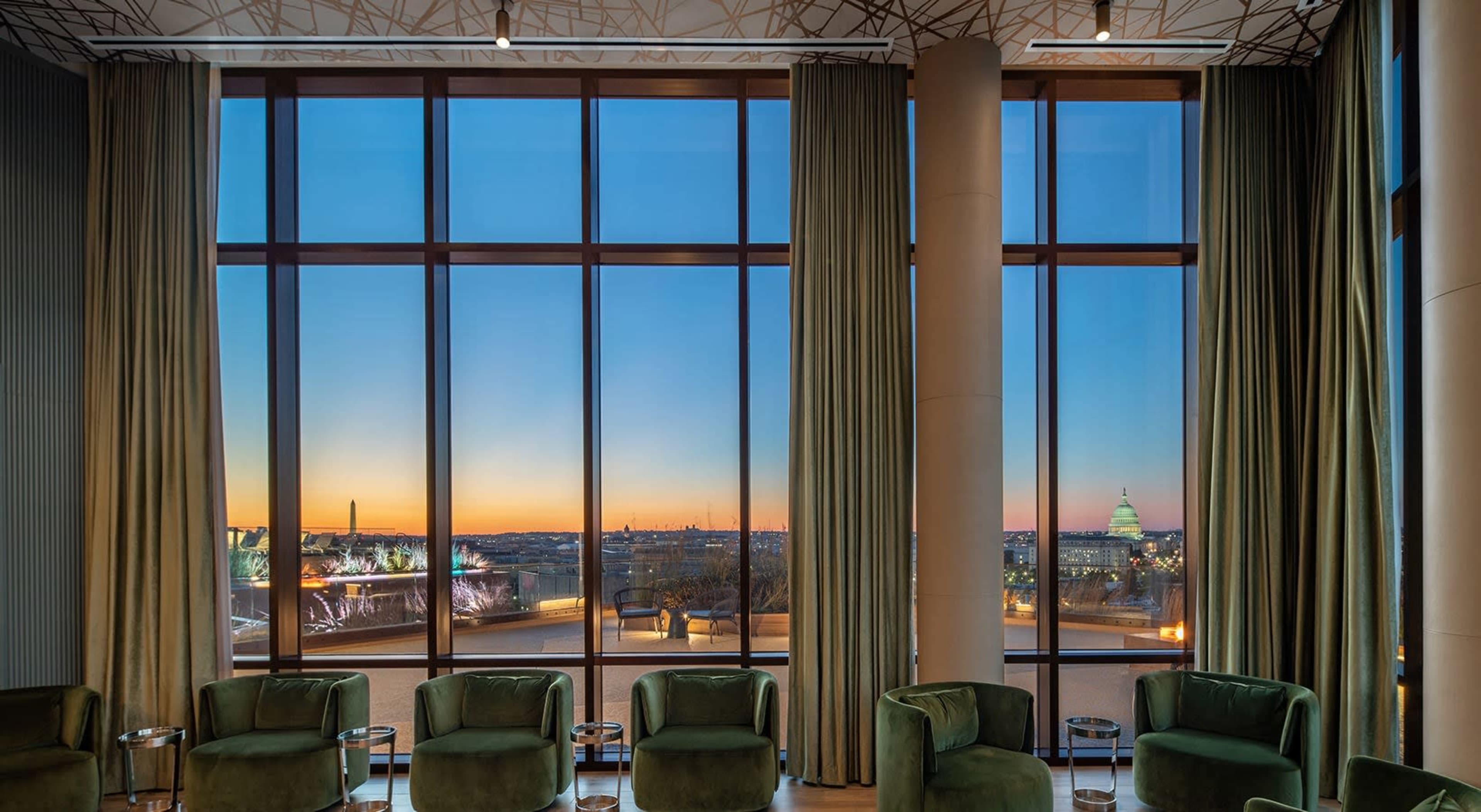 Capital Lounge  overlooking the capital building Image in Navy Yard, Washington, DC