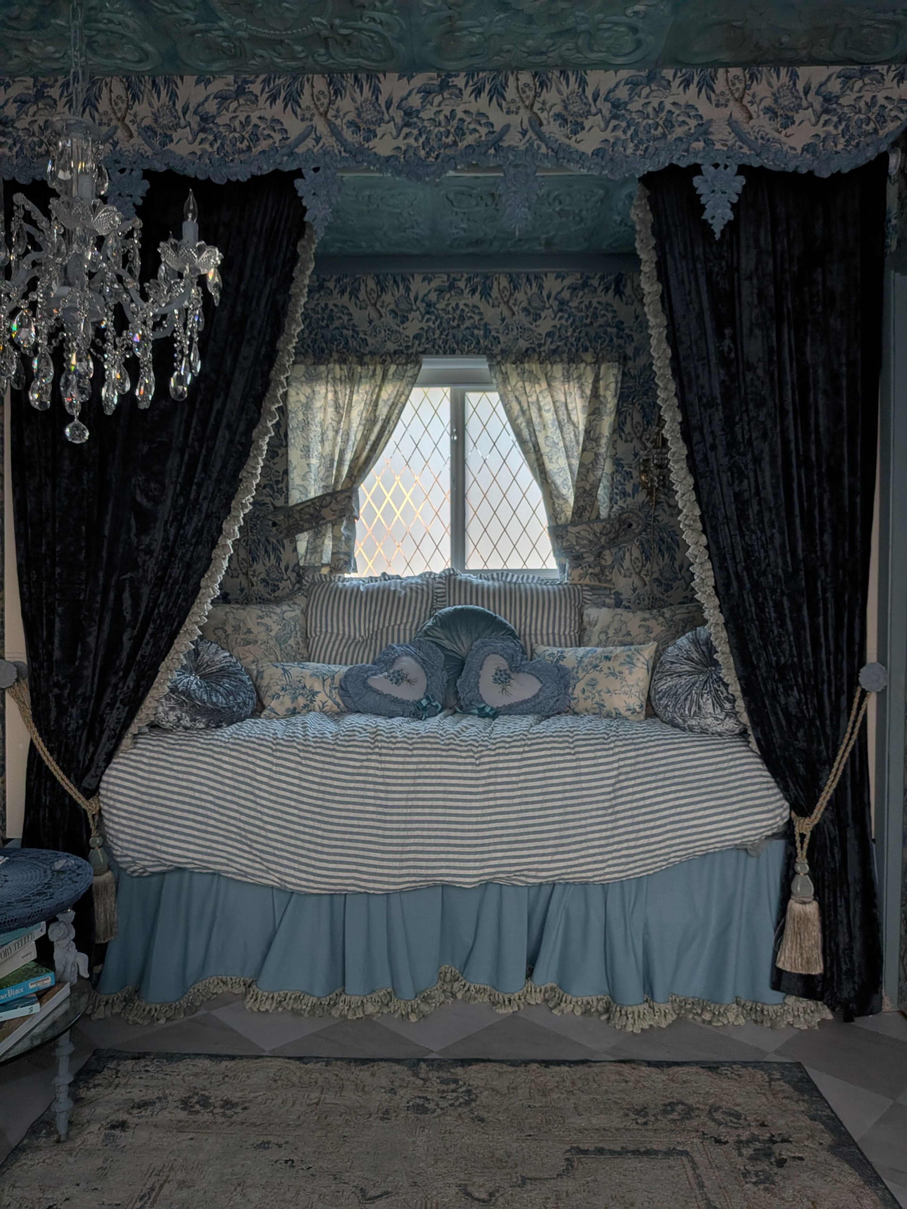 Le Petit Chateau Bleu - photo space, shooting location, blue French fantasy Image in Arcadia, Arcadia, CA