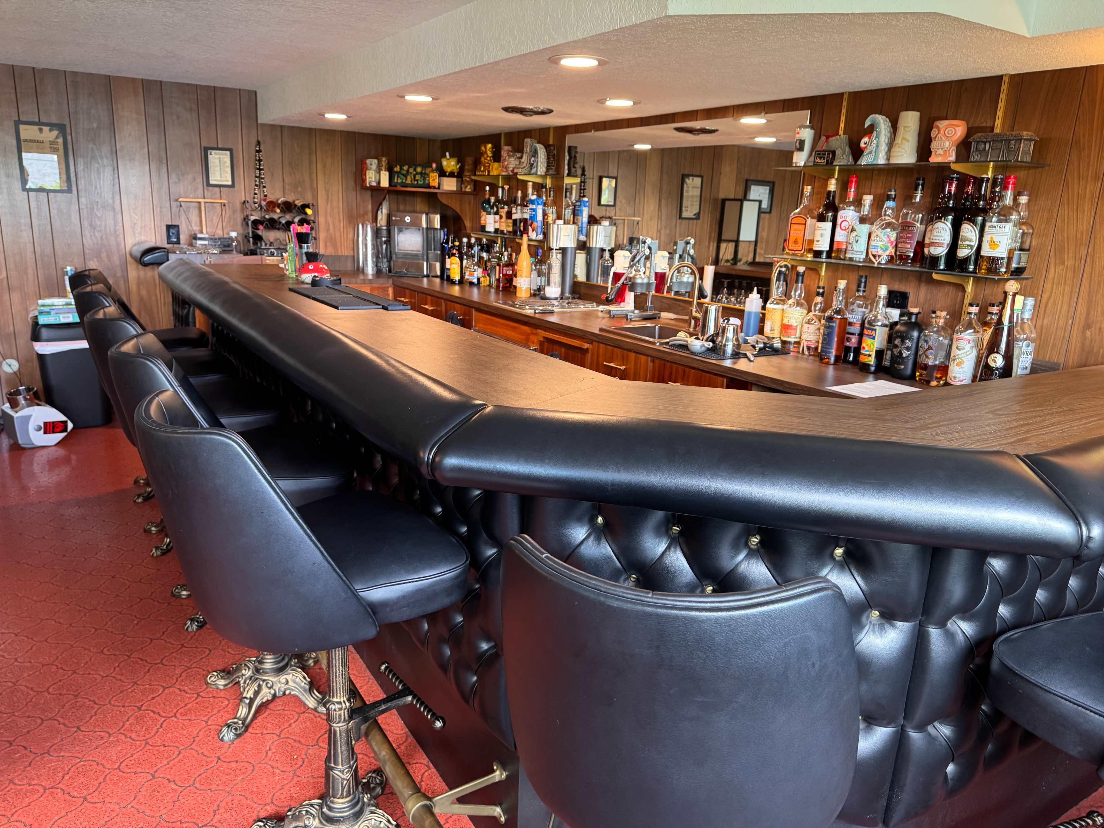Mid Century home with a 1960s basement bar, and Palm Springs style backyard Image in Northeast Portland, Portland, OR
