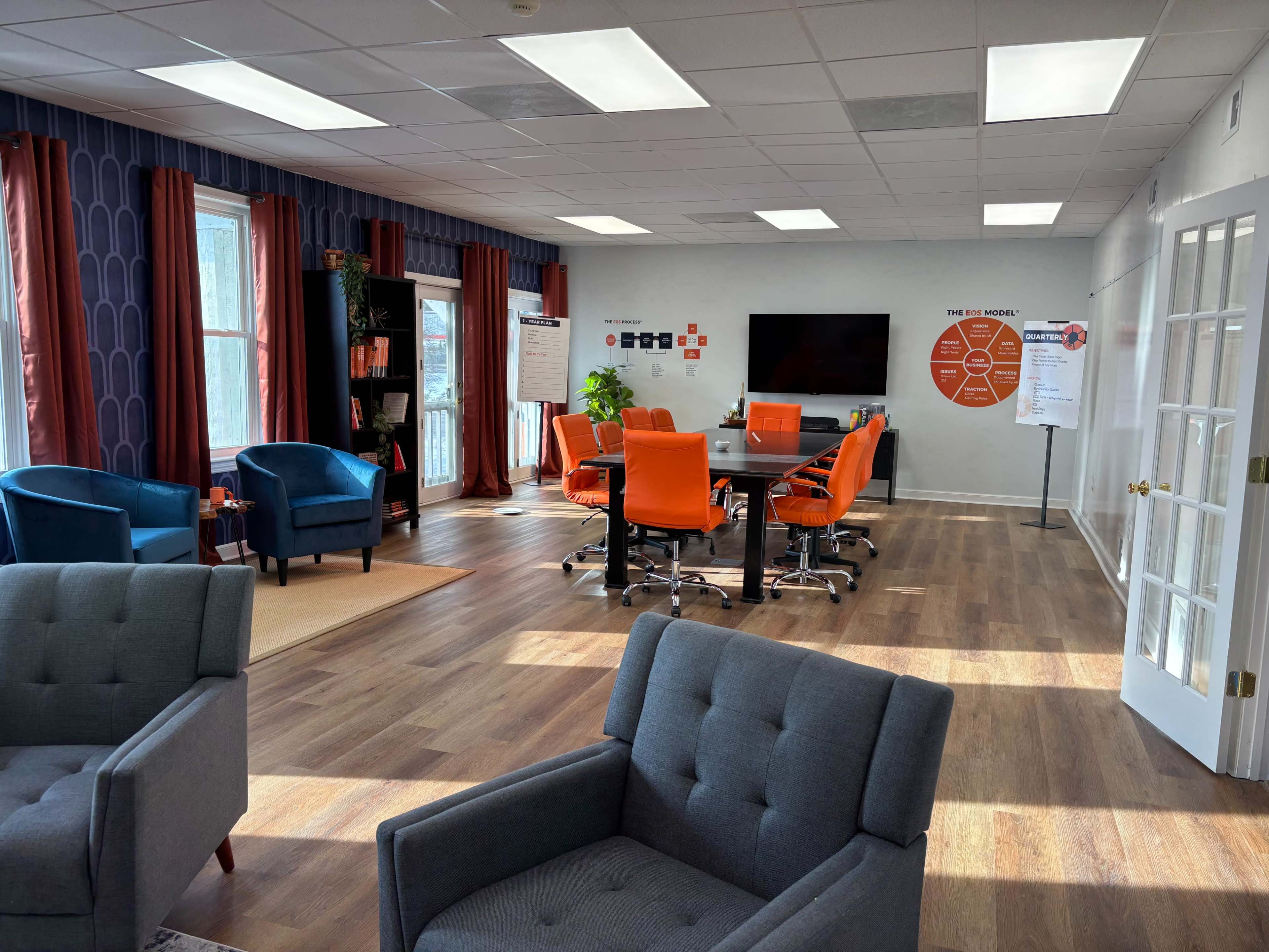 Professional Office Conference Room with Lounge Seating and Kitchen Access Image in East Hempfield Township, Lancaster, PA