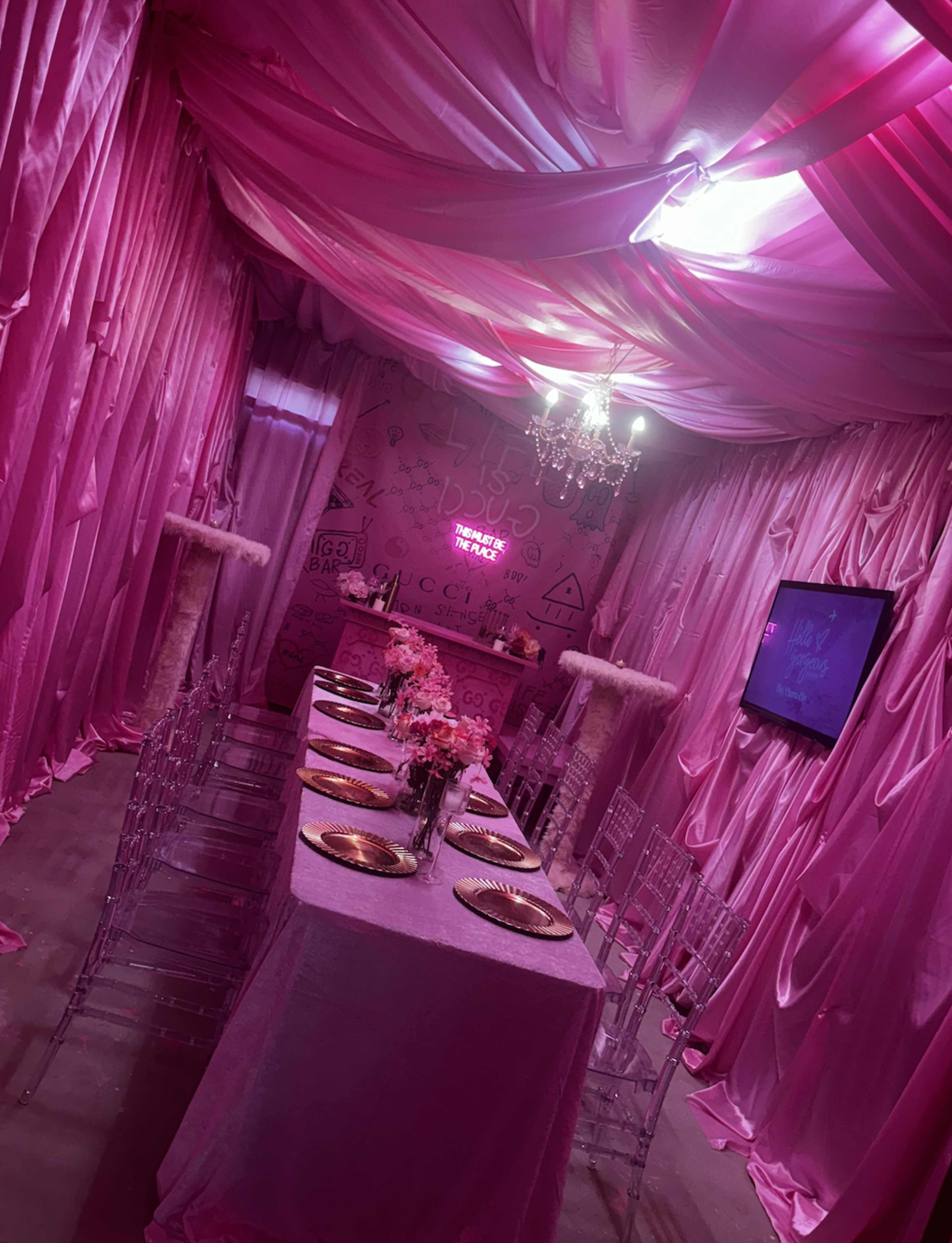 Hello Gorgeous- Pink Event Space Image in Hollins Market, baltimore, MD