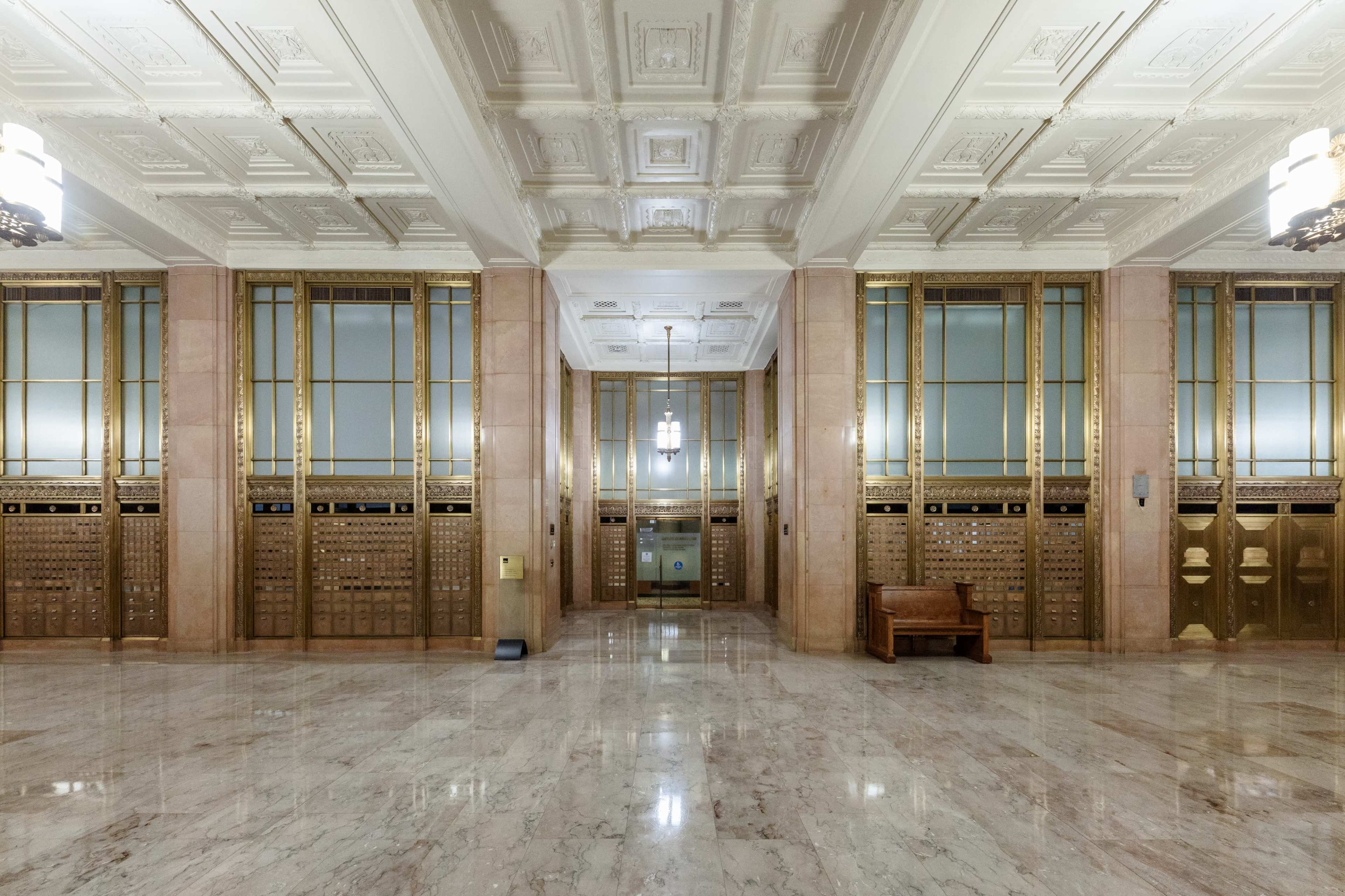 Grand 1930's Marble & Brass Lobby - Downtown Image in Southwest Portland, Portland, OR