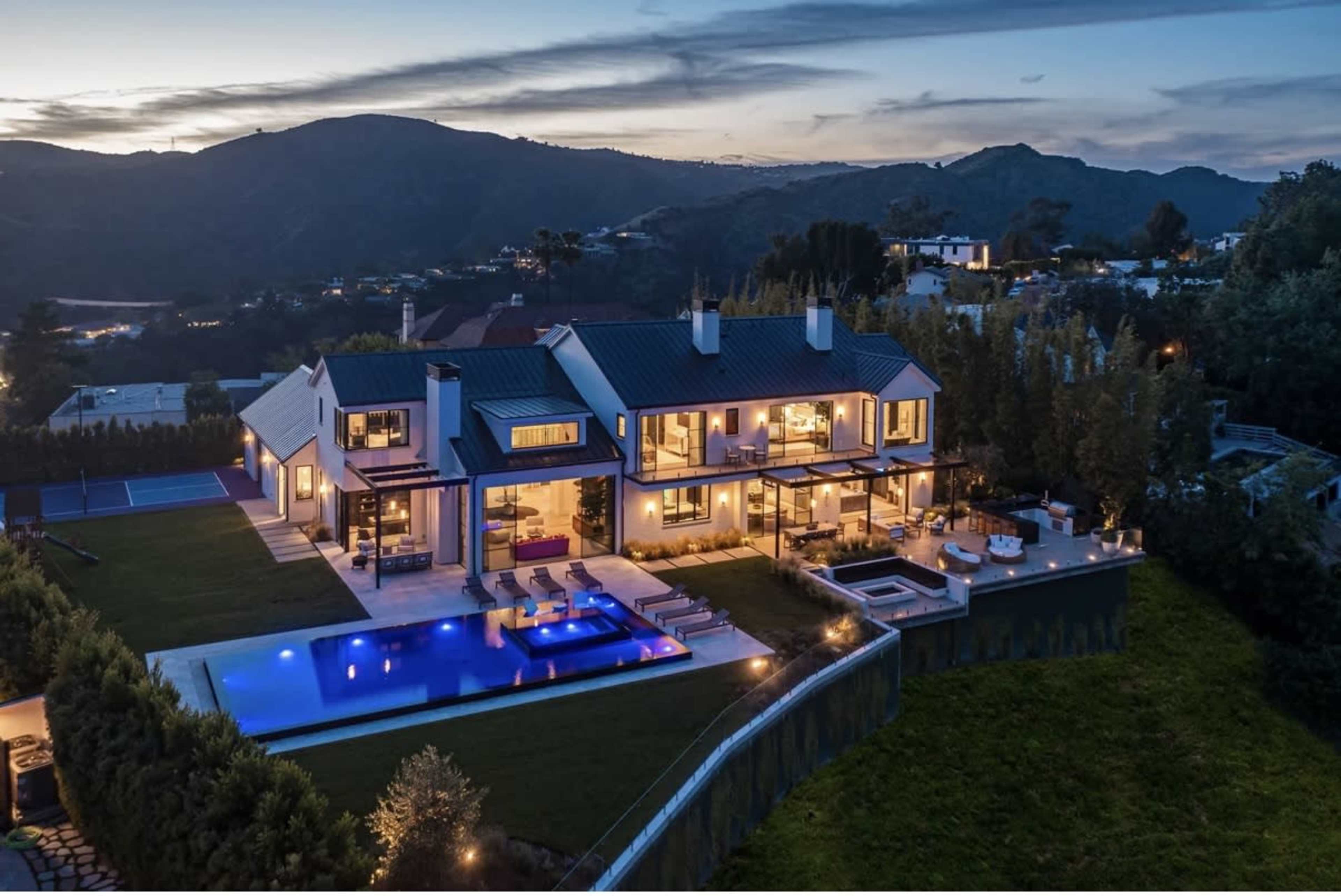 Bel-Air  modern farmhouse with perfect views of downtown and Century City Image in Bel Air, Los Angeles, CA