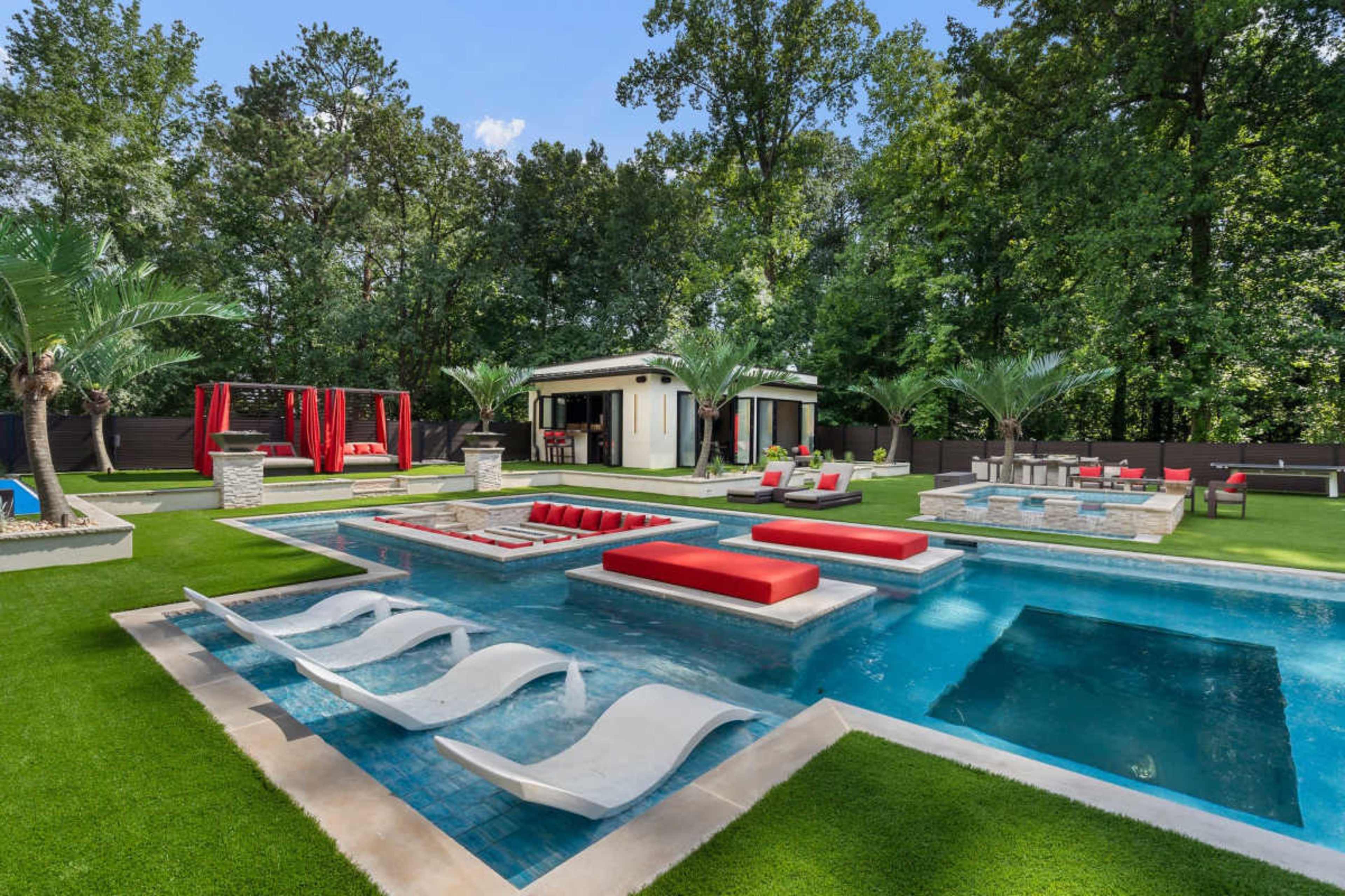 Luxury Modern Pool and Resort Backyard in Buckhead Image in Buckhead, Atlanta, GA