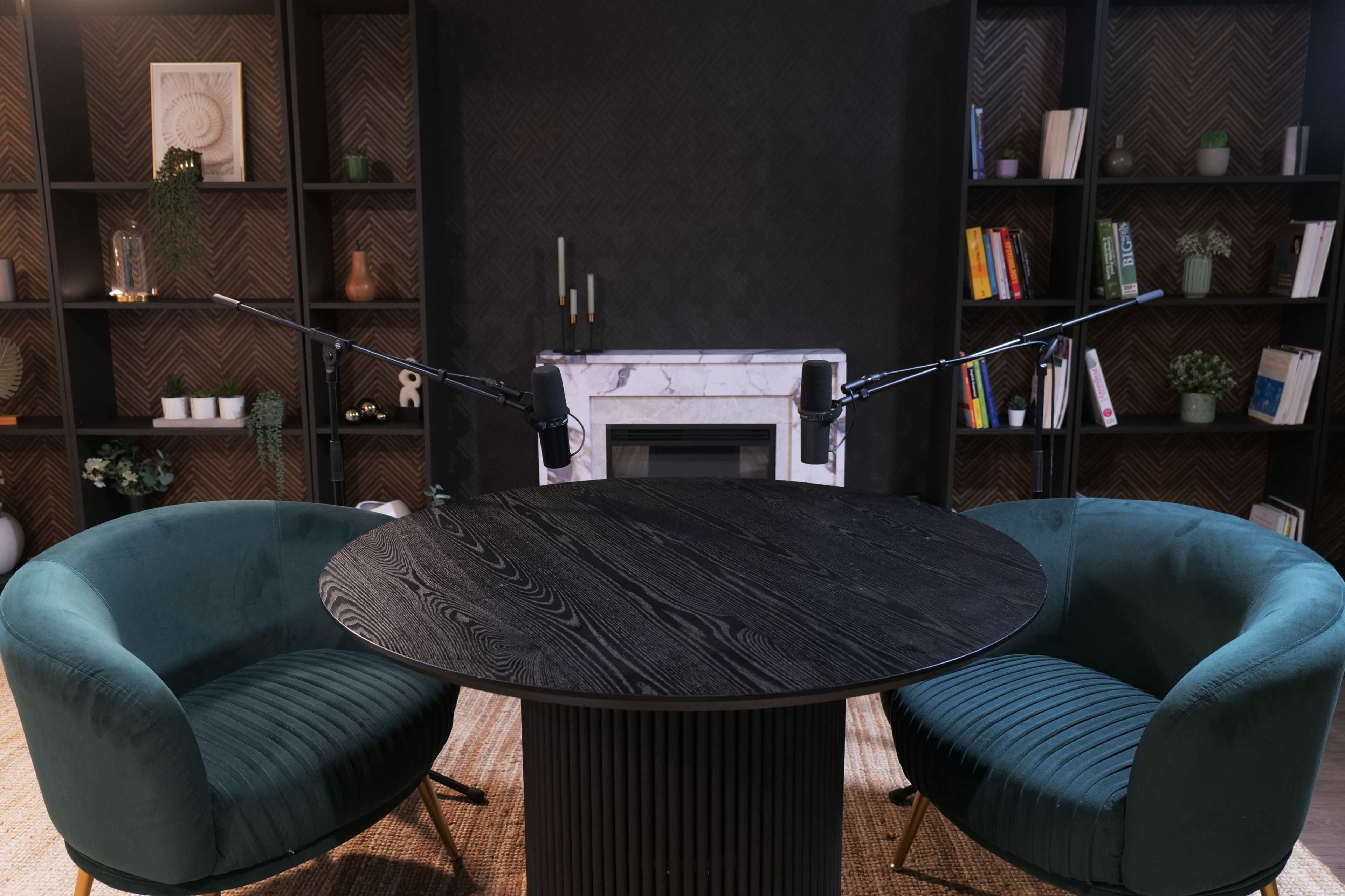 CEO Set with Fireplace and Library Image in Finchley, London, ENG
