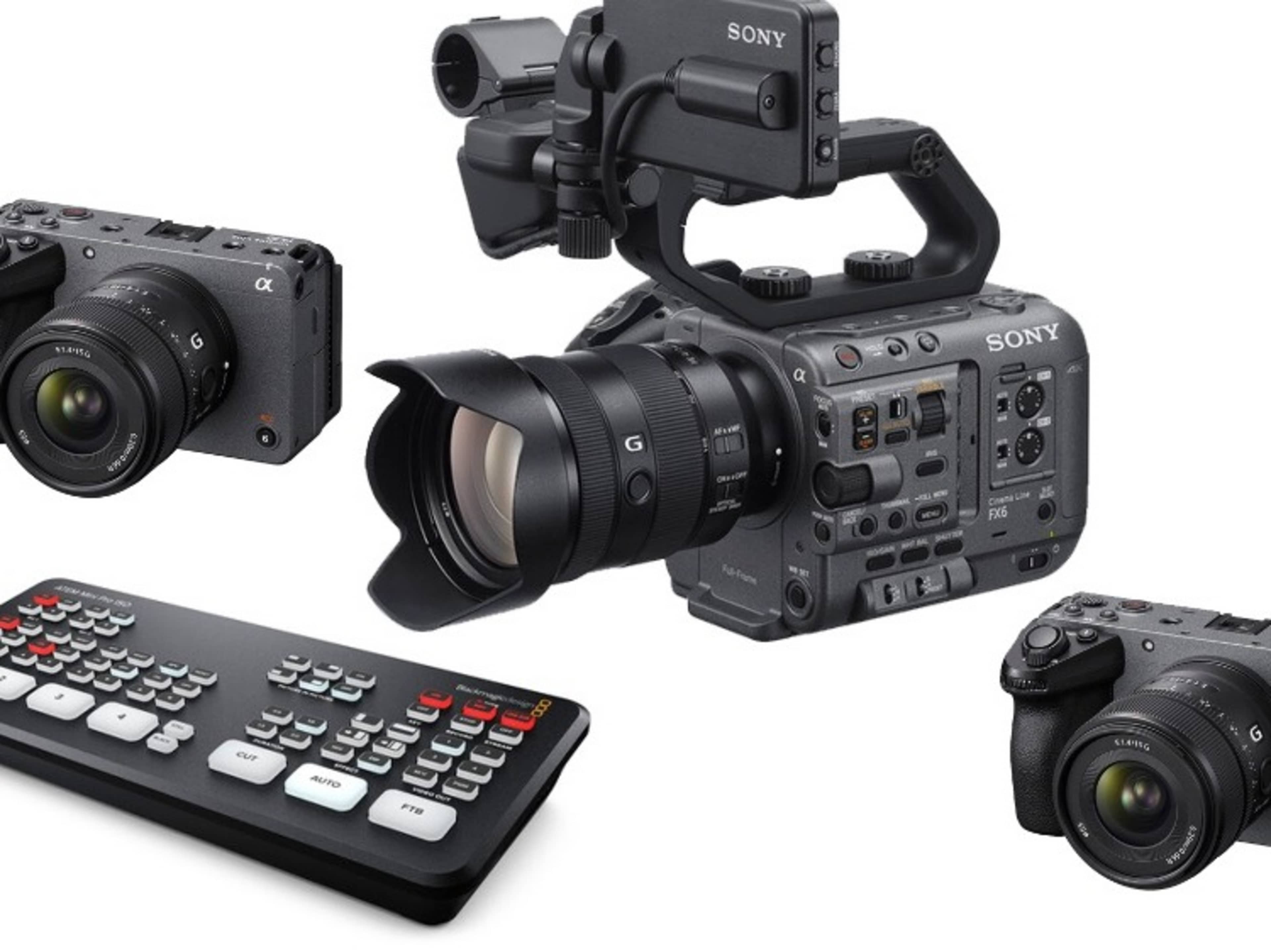 3 Camera Video + Live Switch (3 cameras, switcher,