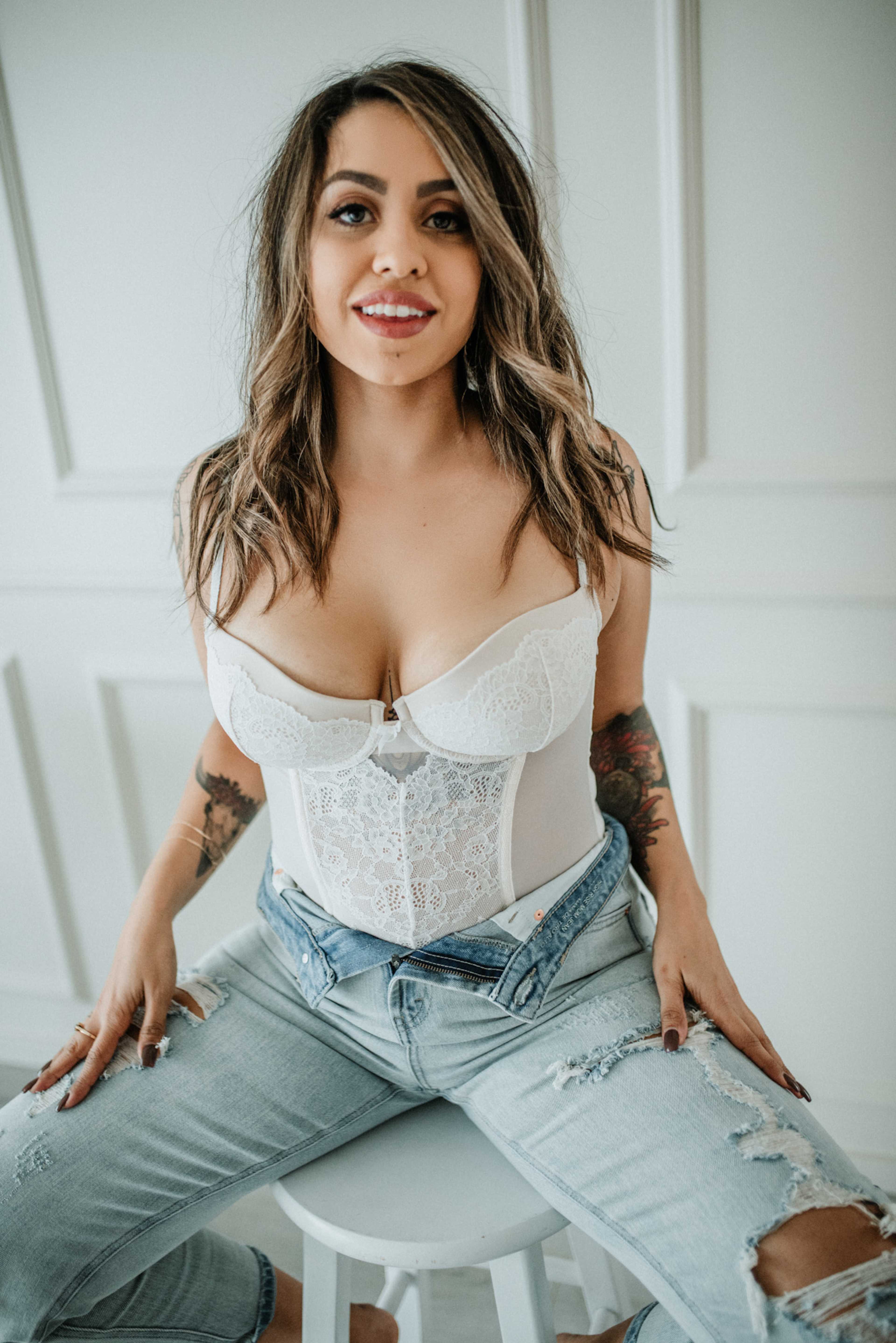 Boudoir photo shoot