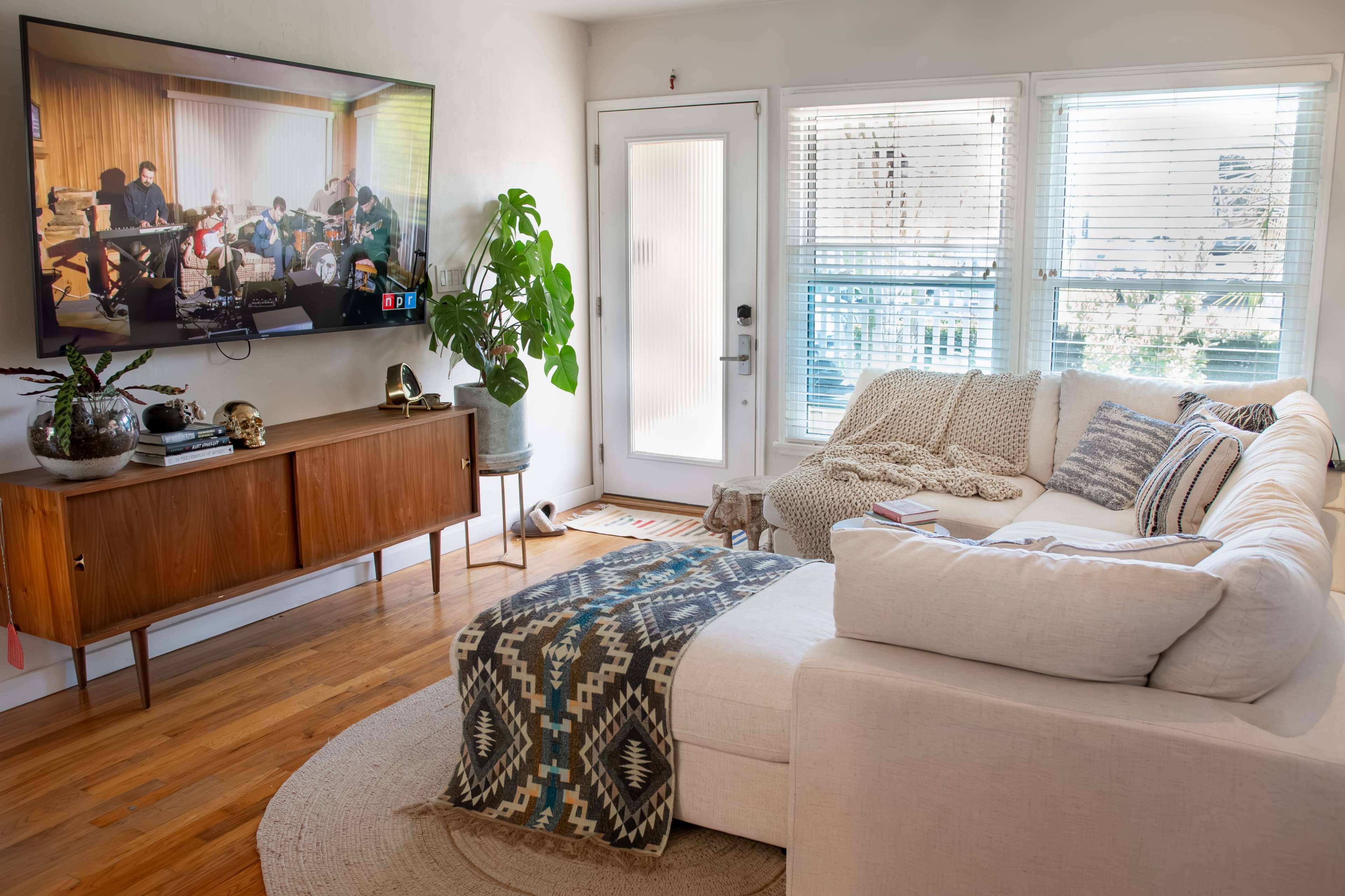 Aesthetic house with private deck and plant filled garden. Image in City Heights, San Diego, CA