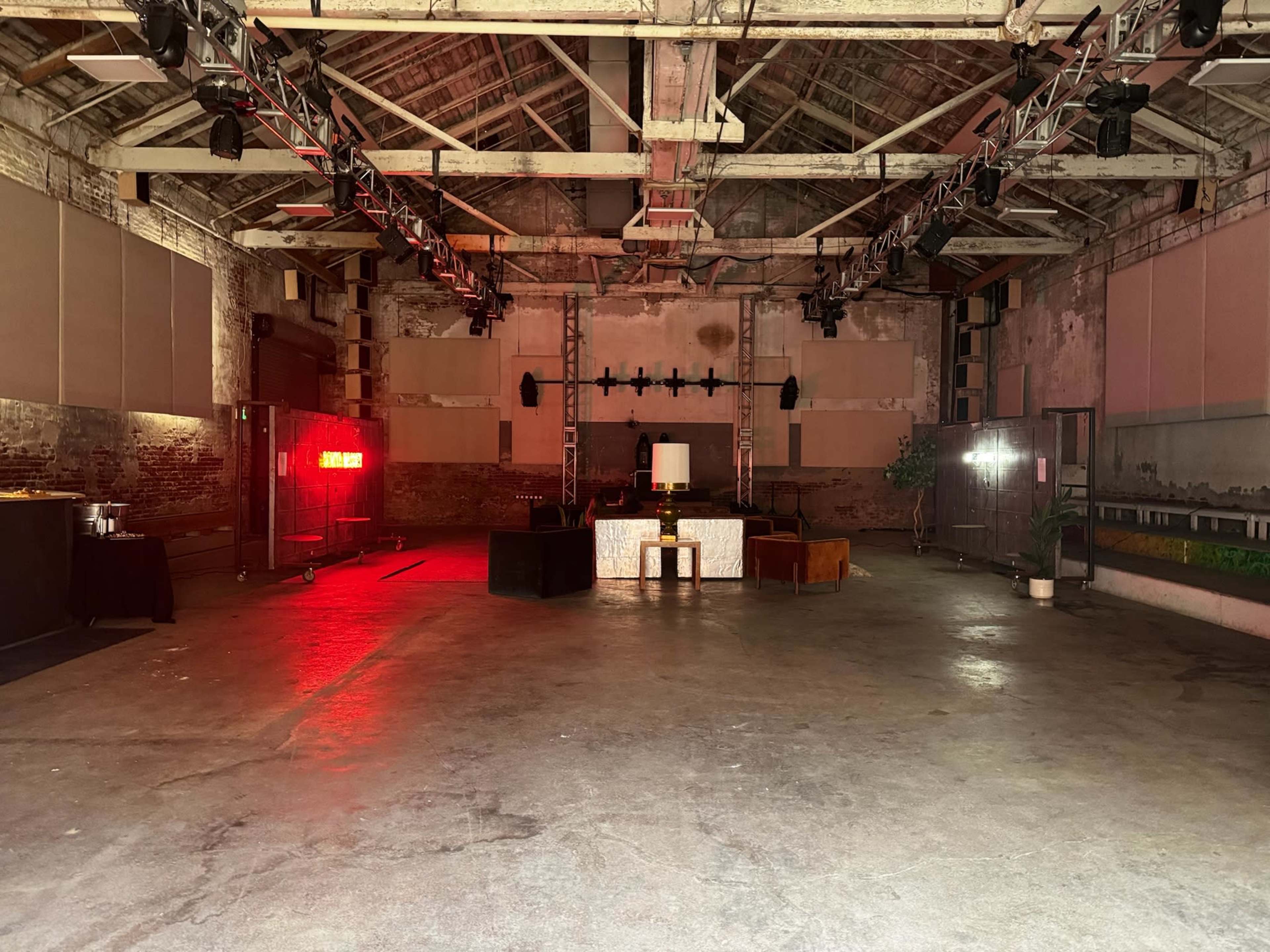 Industrial-Chic Warehouse with Iconic Sound & Lighting Options Image in East Peralta, Oakland, CA
