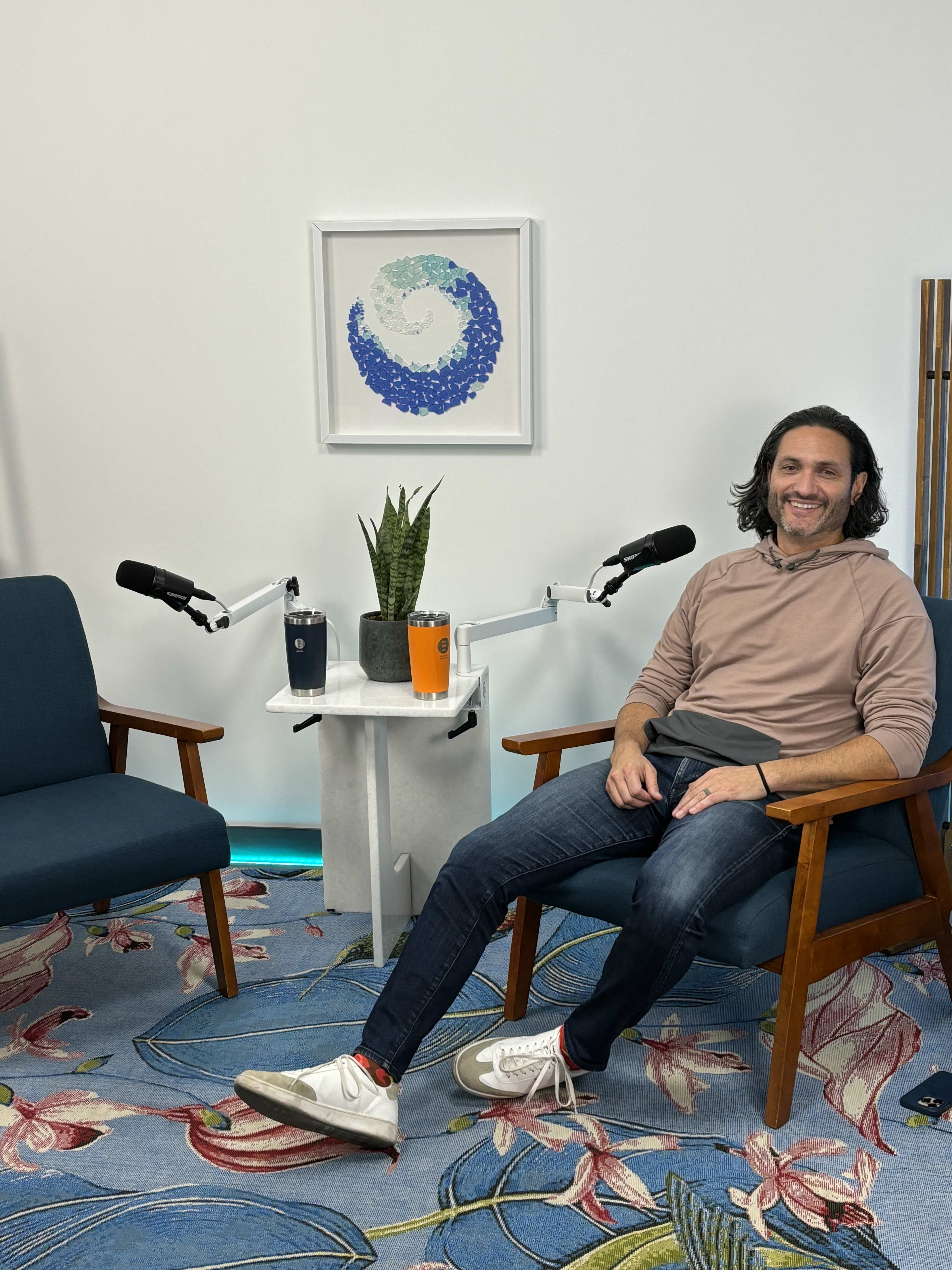 Podcast video shoot