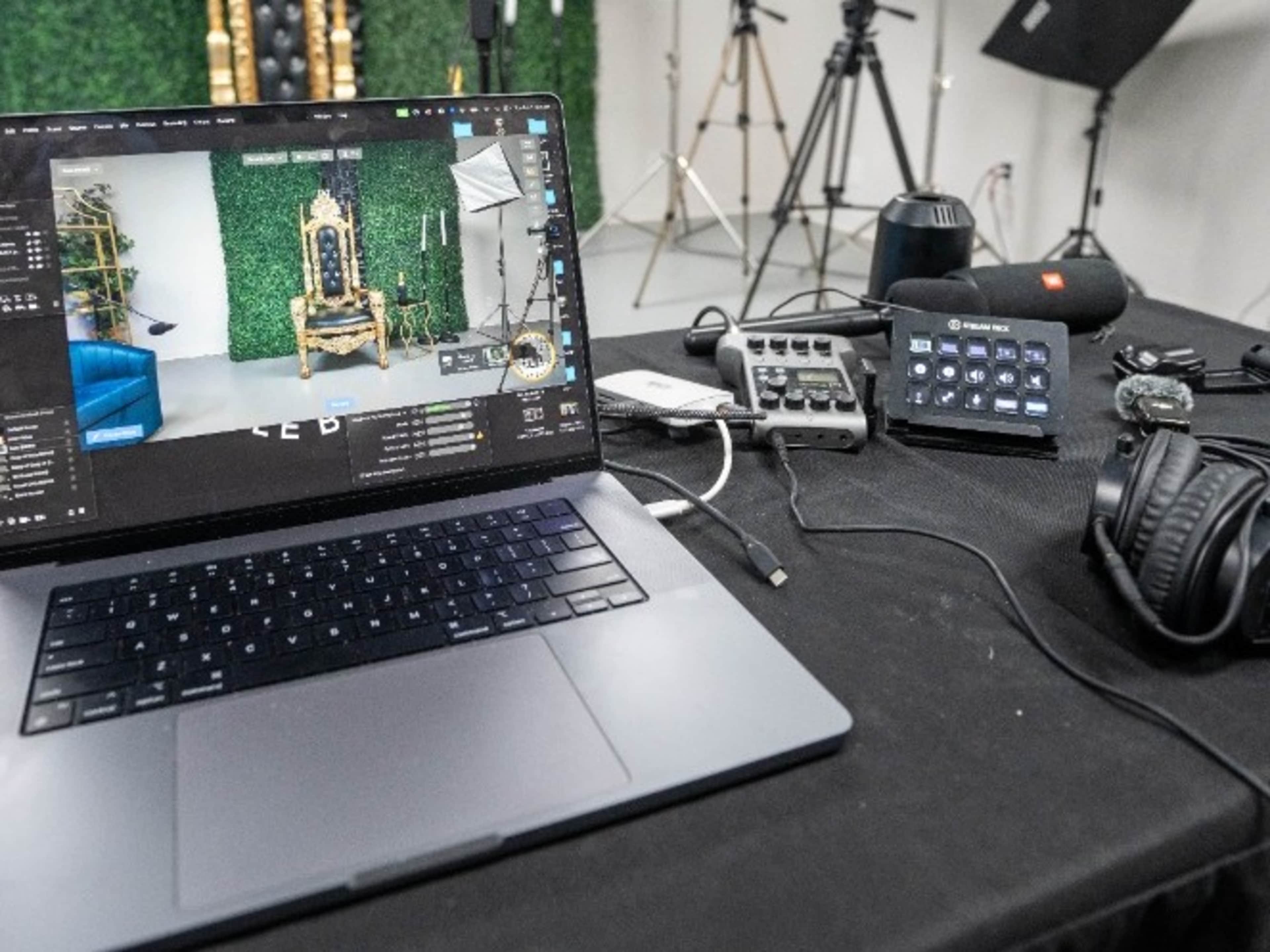 Engineer with 2 Camera Setup