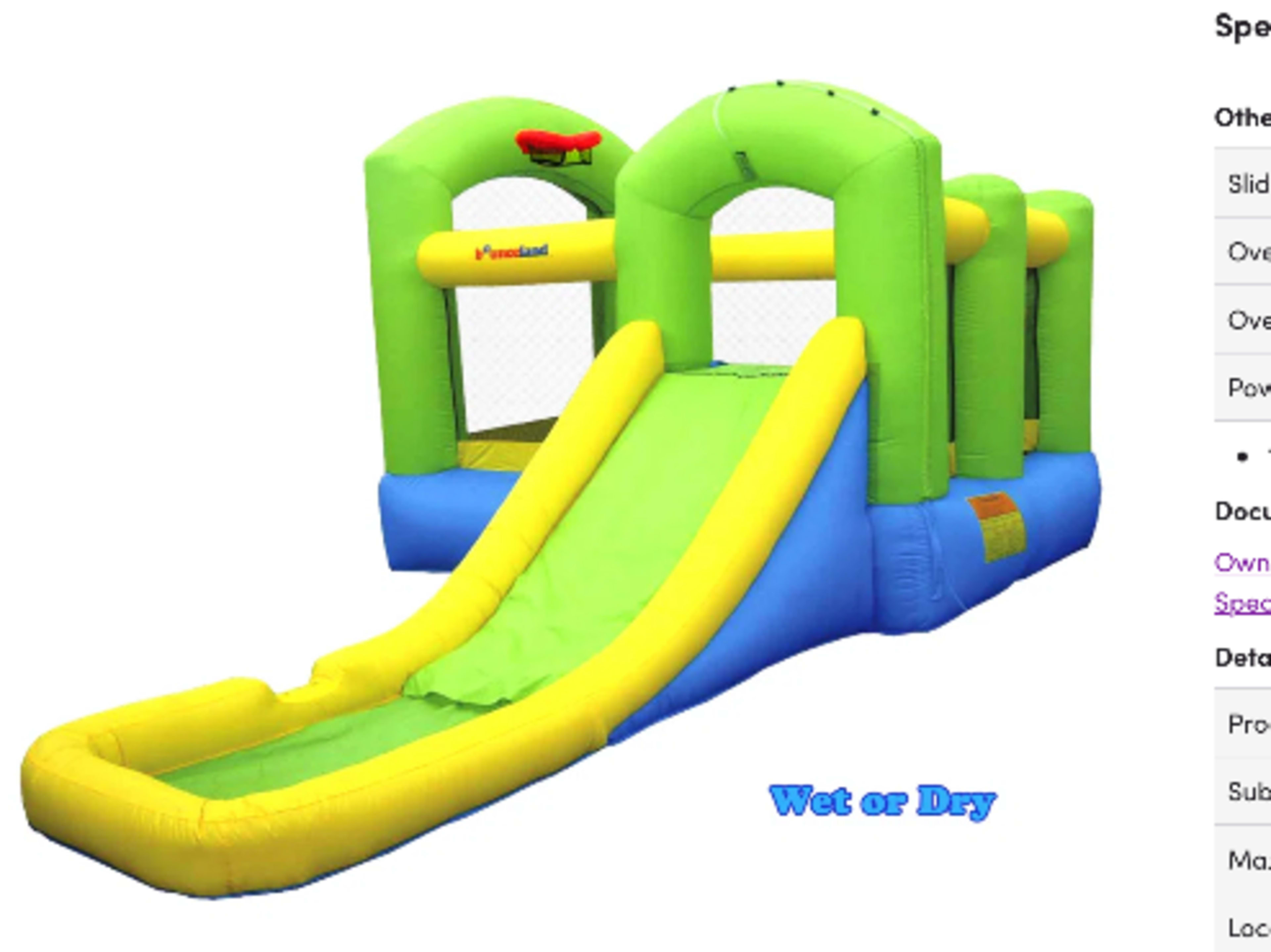 Medium (non commercial) bounce house