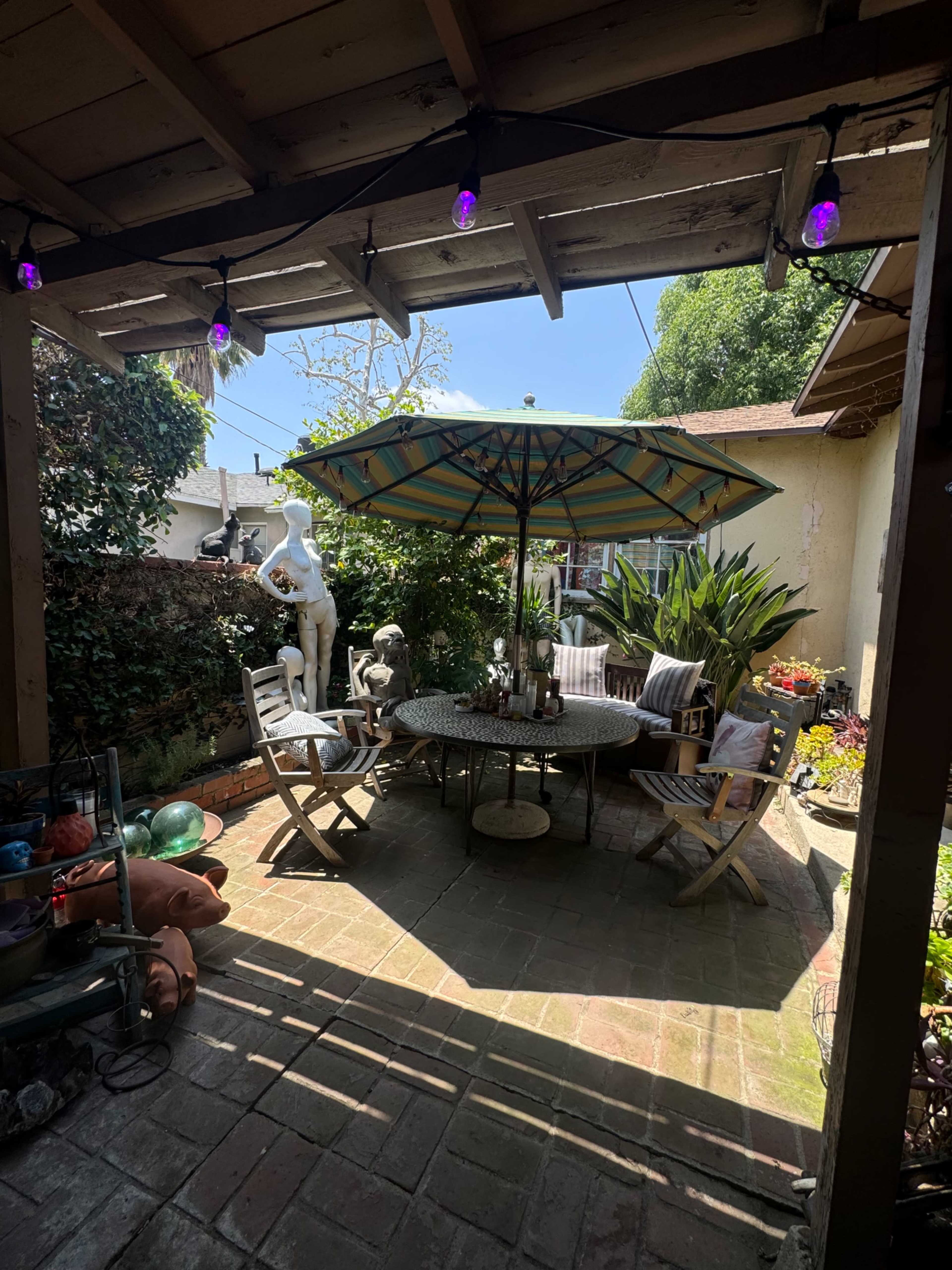 Beautiful artistic and mystical garden and backyard in Sherman Oaks, includes interior studio area as a lounge. Image in Sherman Oaks, Sherman Oaks, CA