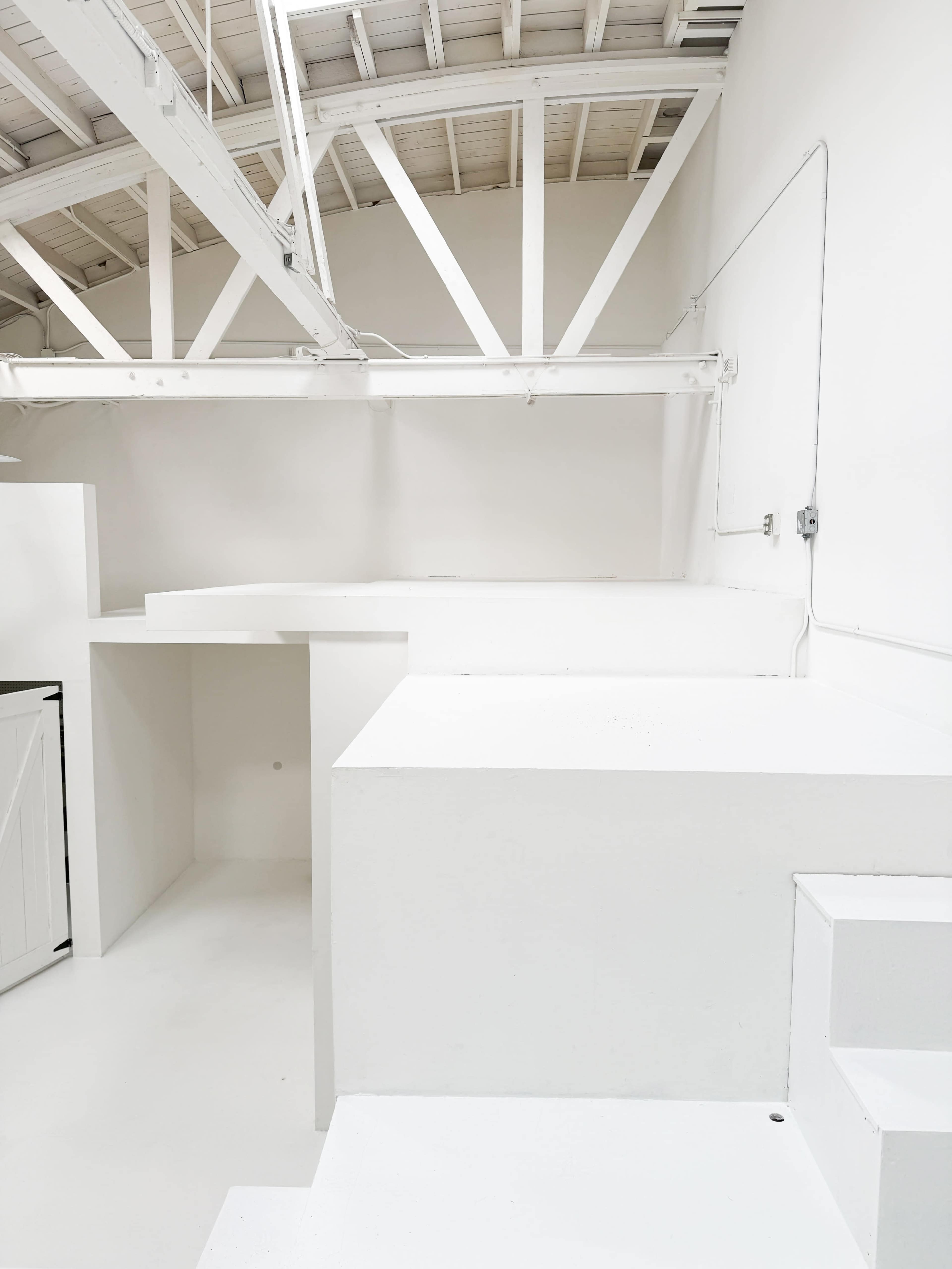 Minimalist Loft Studio in Venice with Lofted Platform & Industrial Beams Image in Venice, Venice, CA