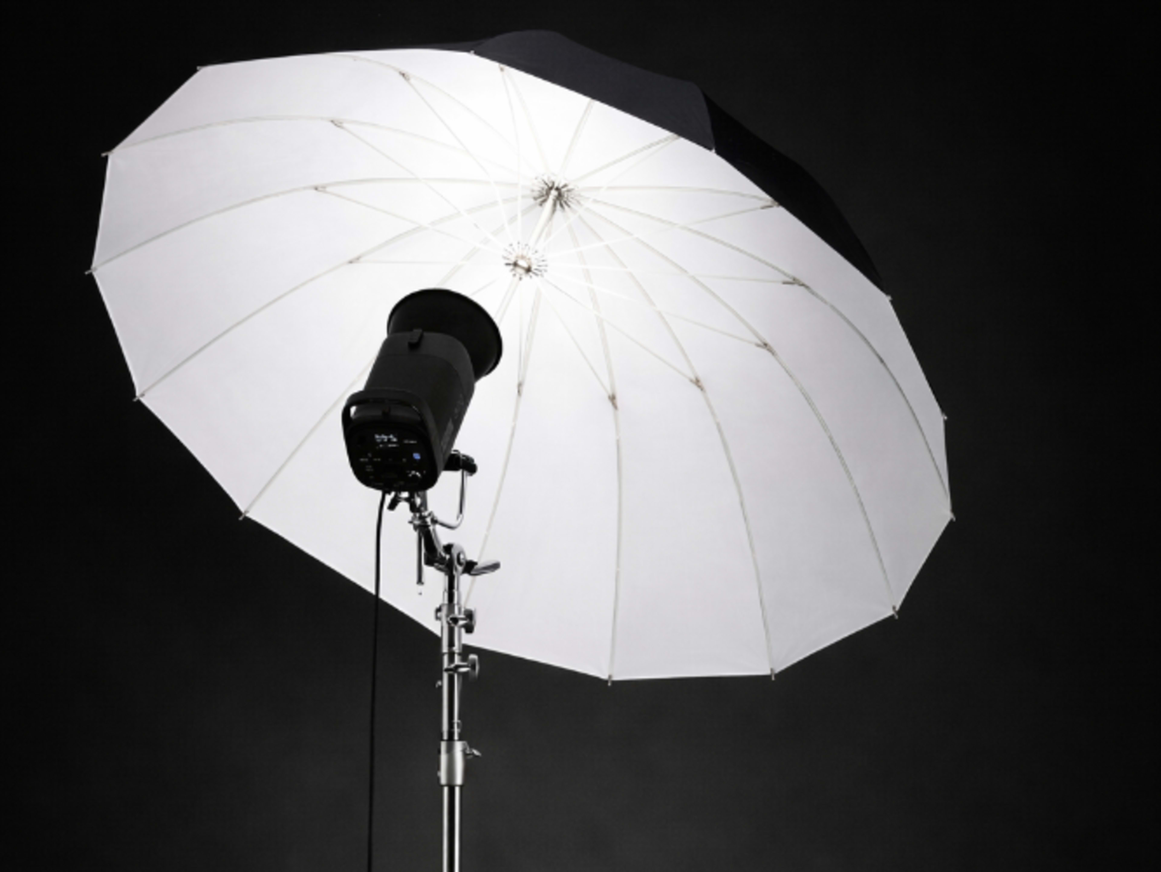 Pro Strobe Light Kit | Umbrella + C Stand