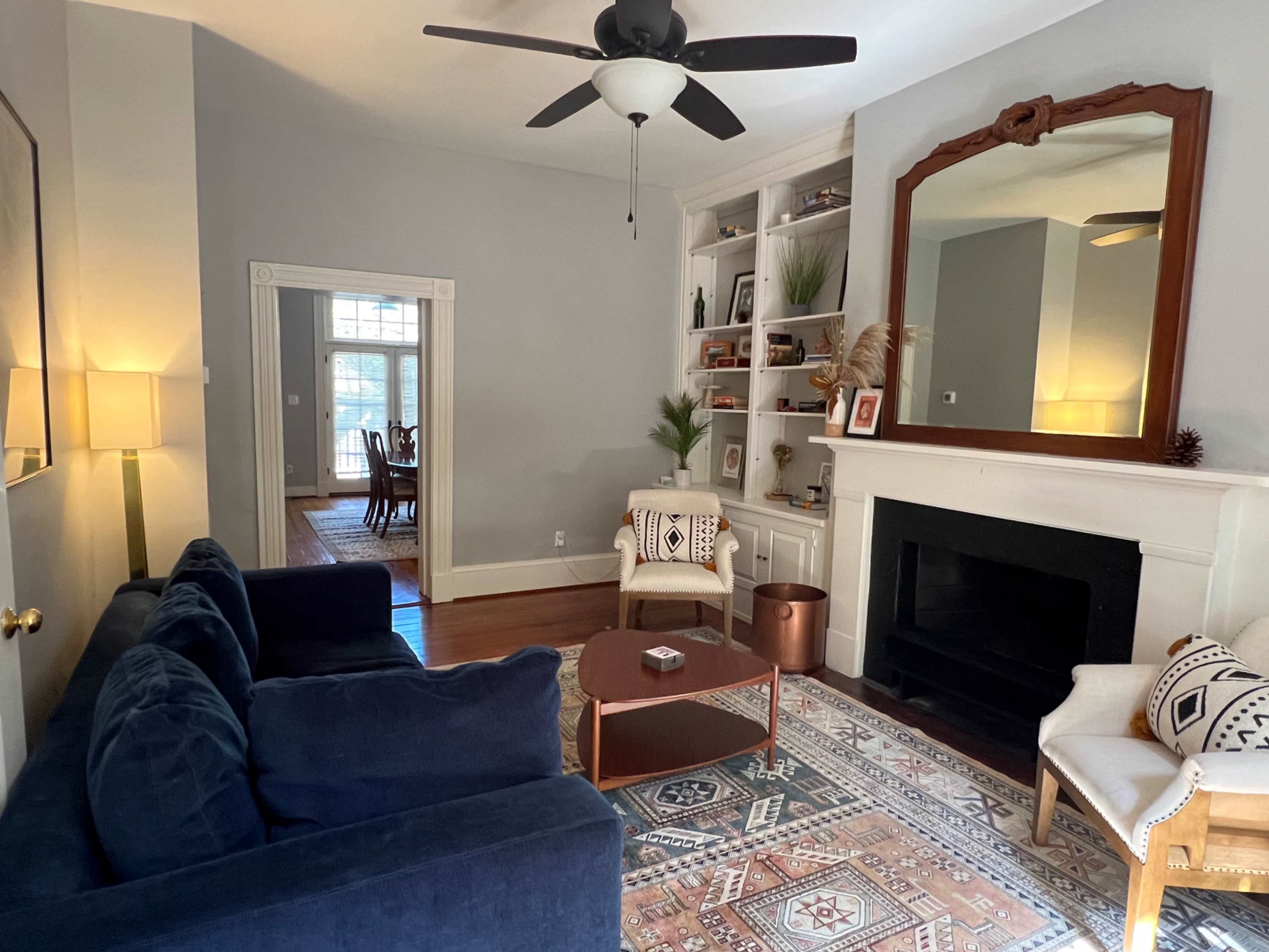 Antebellum Home with Mid Century Decor Image in Downtown, Richmond, VA