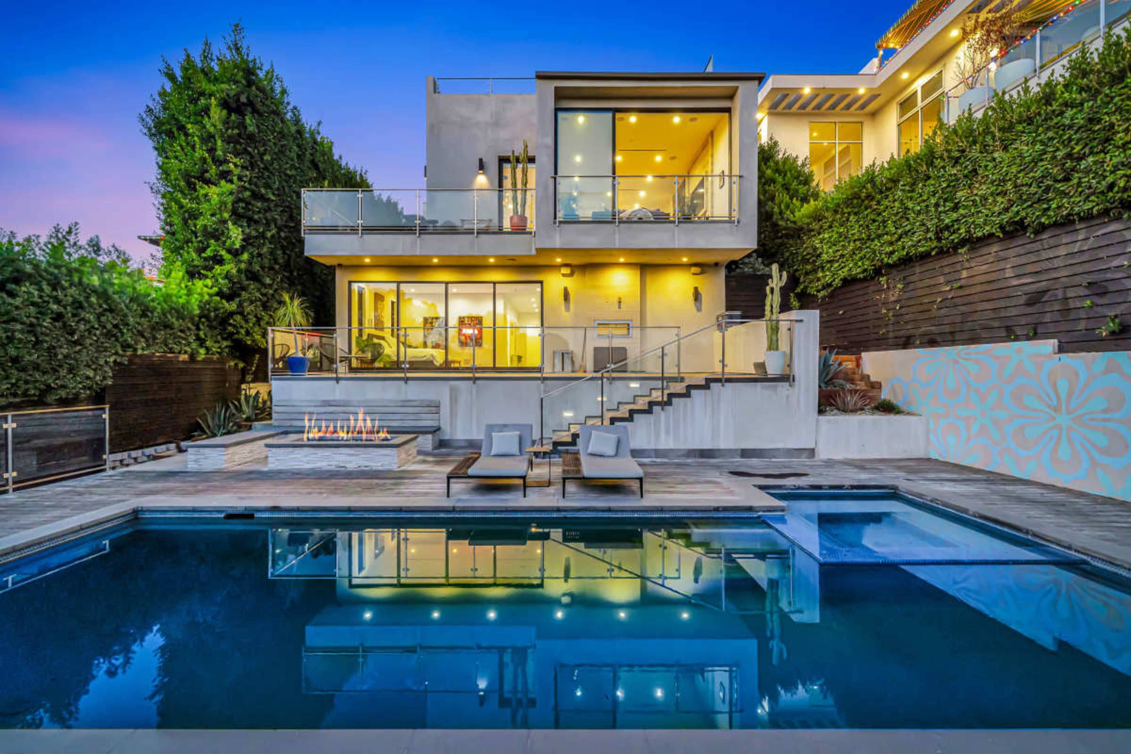 Luxury 4-Story Hollywood Hills Mansion w/ Breathtaking Downtown Skyline Views Image in Silver Lake, Los Angeles, CA
