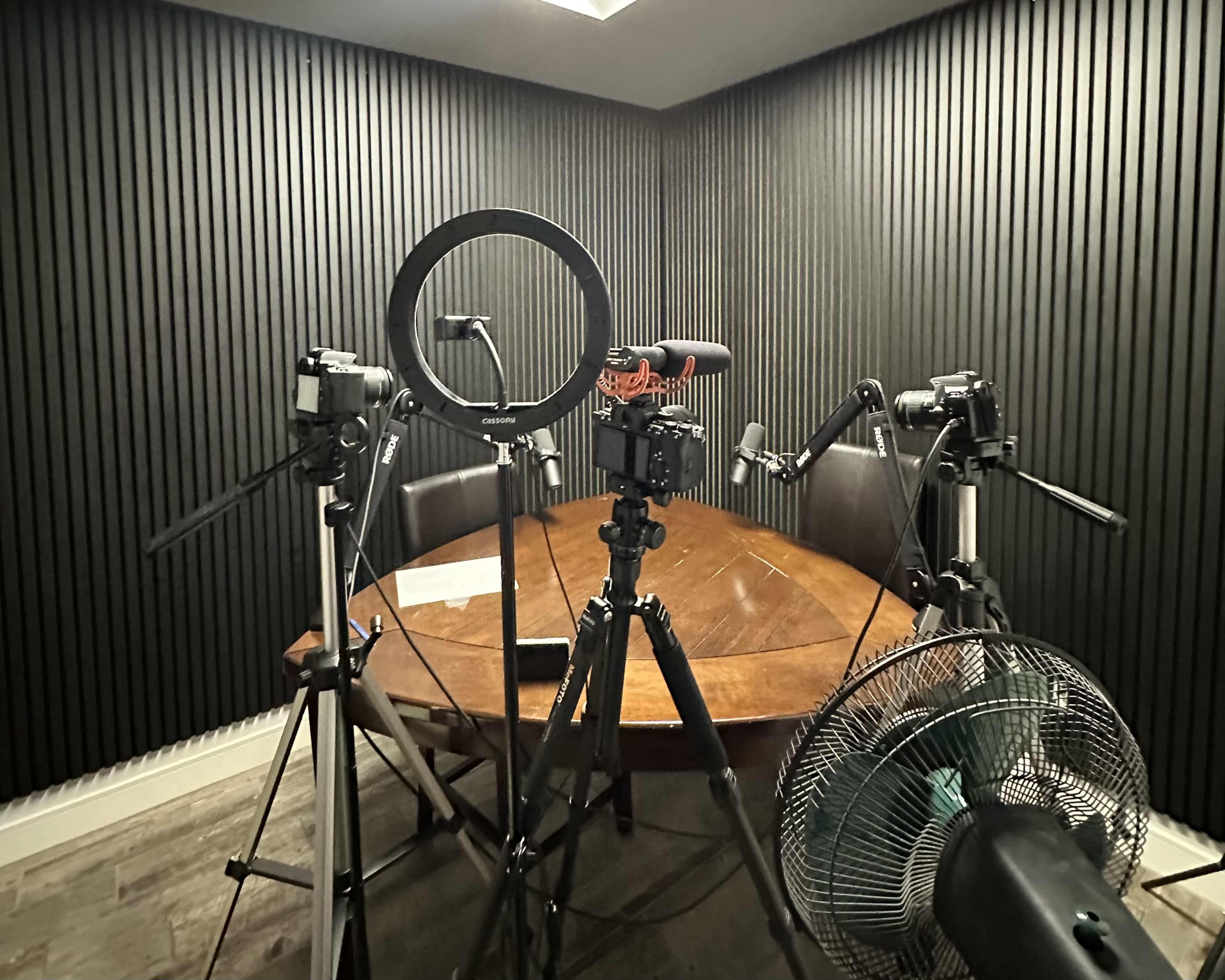 Podcast space with camera and sound equipment. Image in Stevenson Ranch, Stevenson Ranch, CA