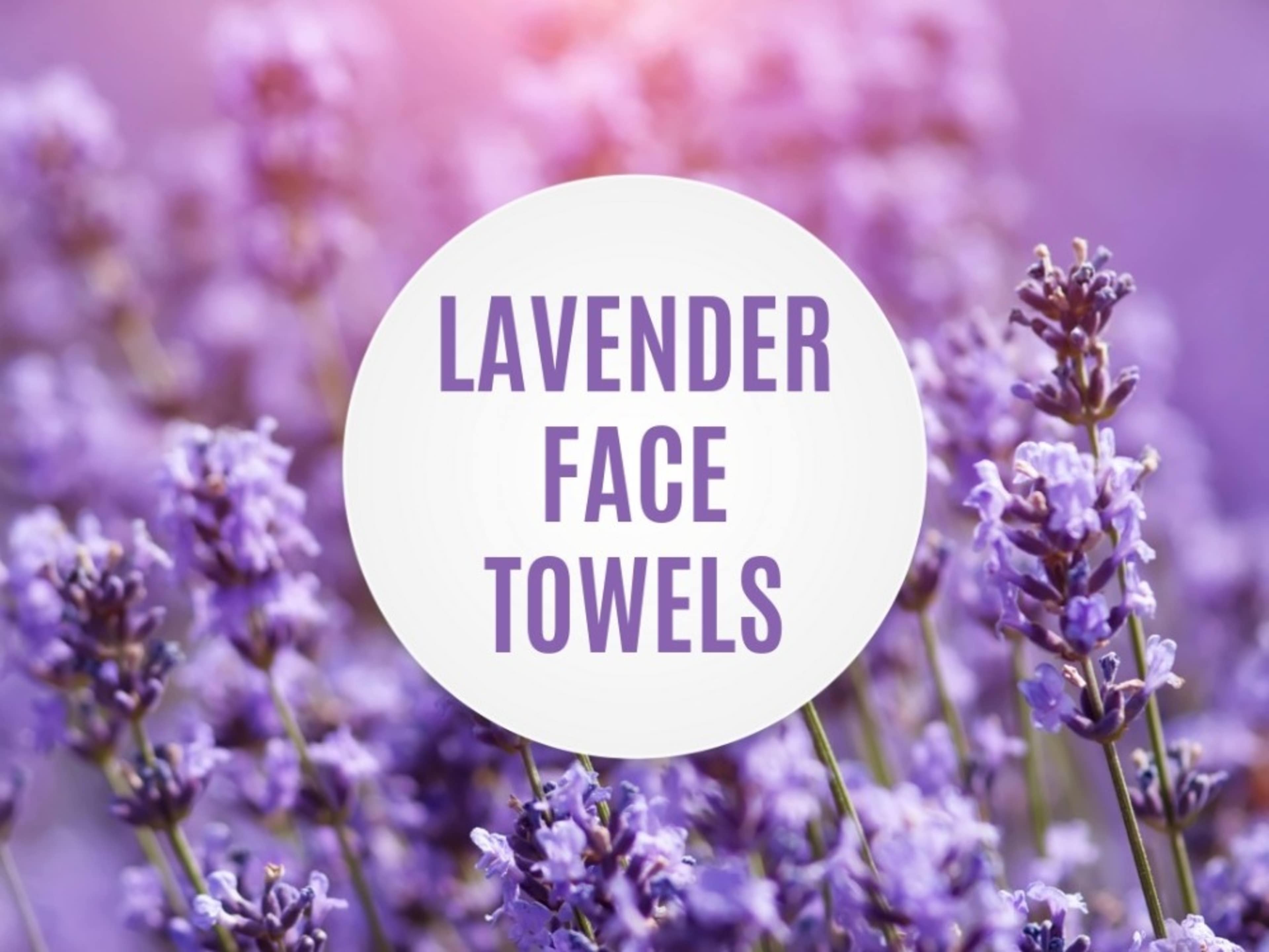 Cooling Lavender Face Towels