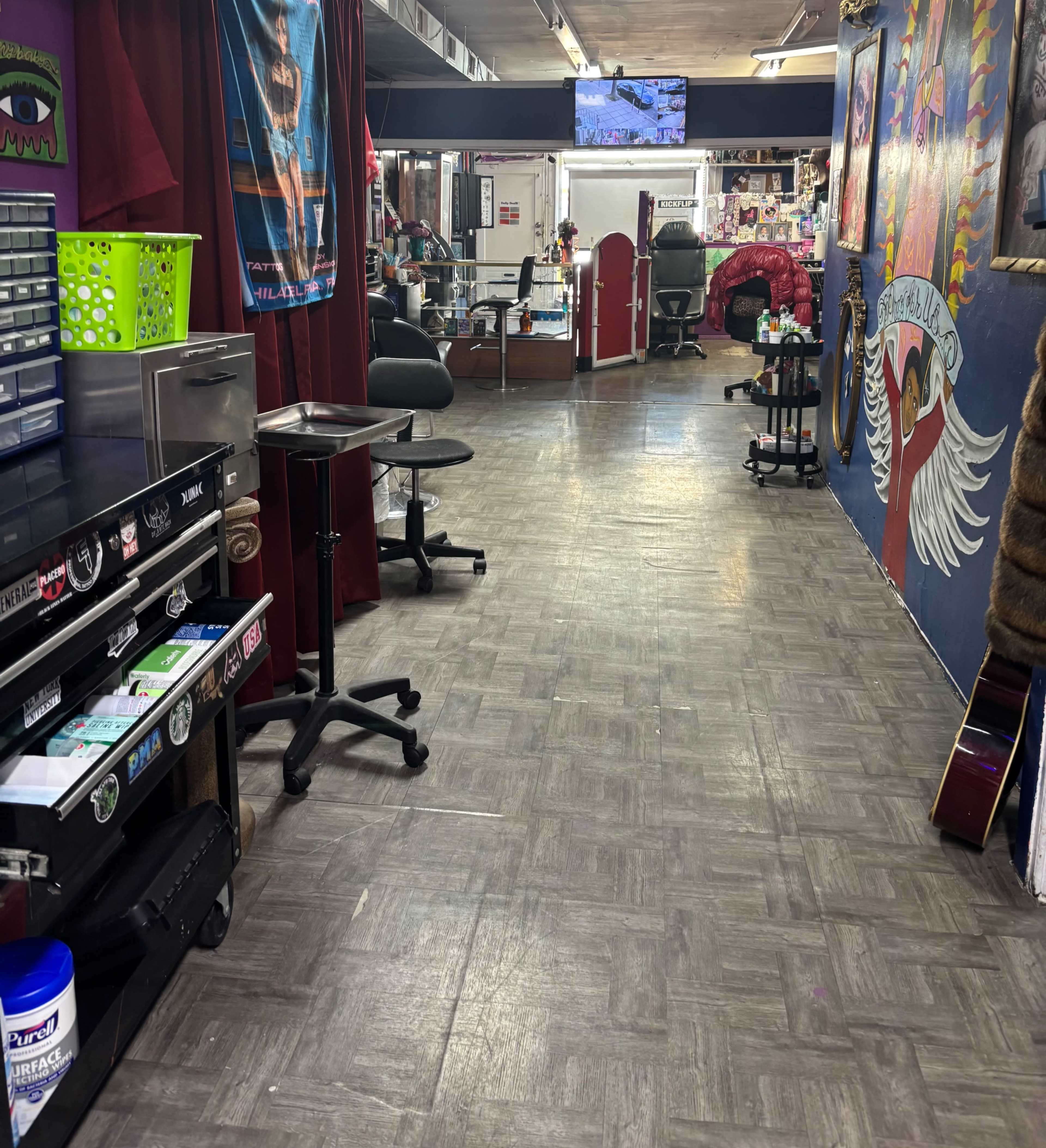 Small-Town Tattoo Shop with Old-School Flair and Colorful aesthetic Image in Norristown, Norristown, PA