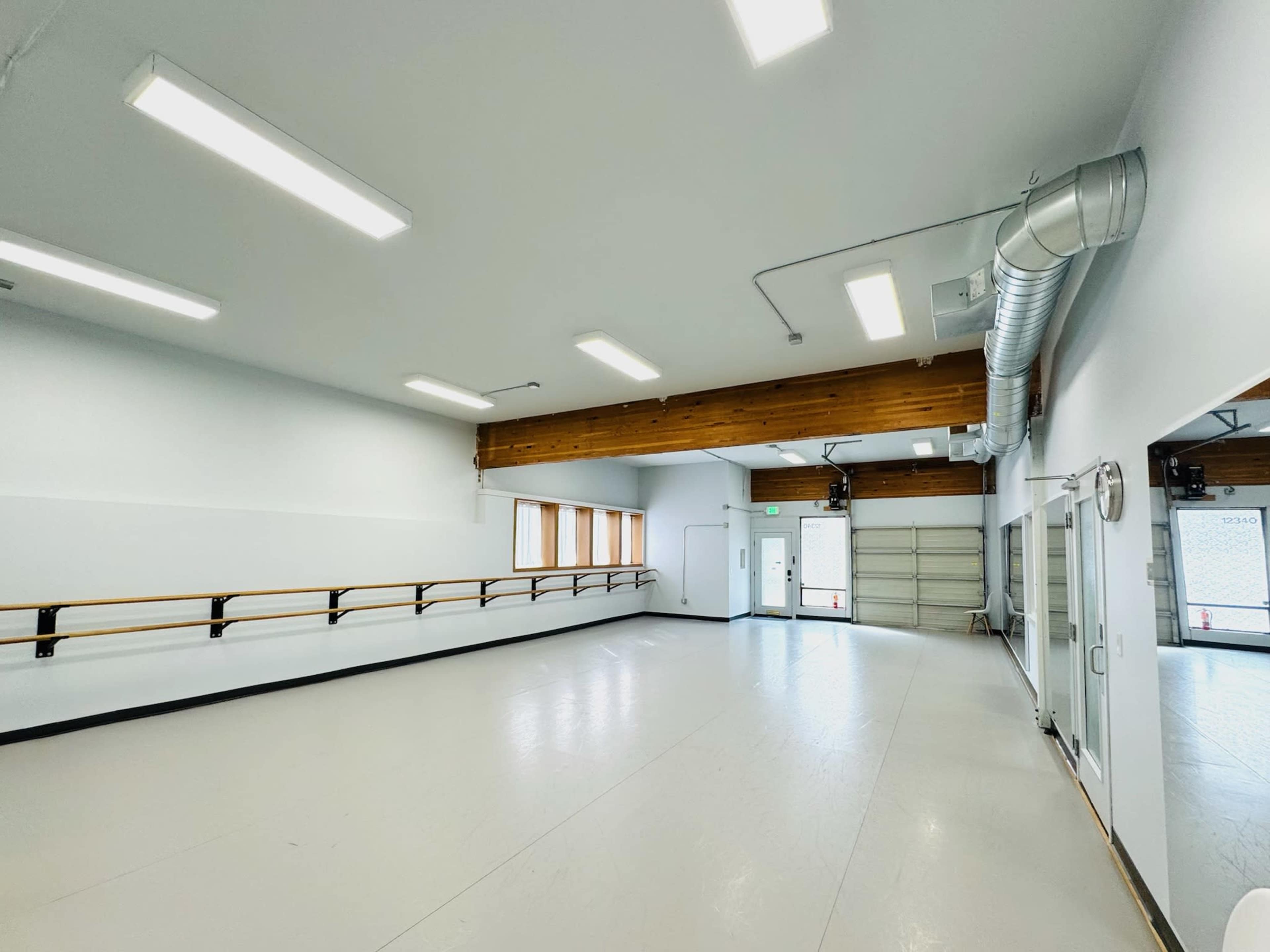 Ruby Studio - 1000sf Ballet studio with new marley floors Image in Wilburton, Bellevue, WA