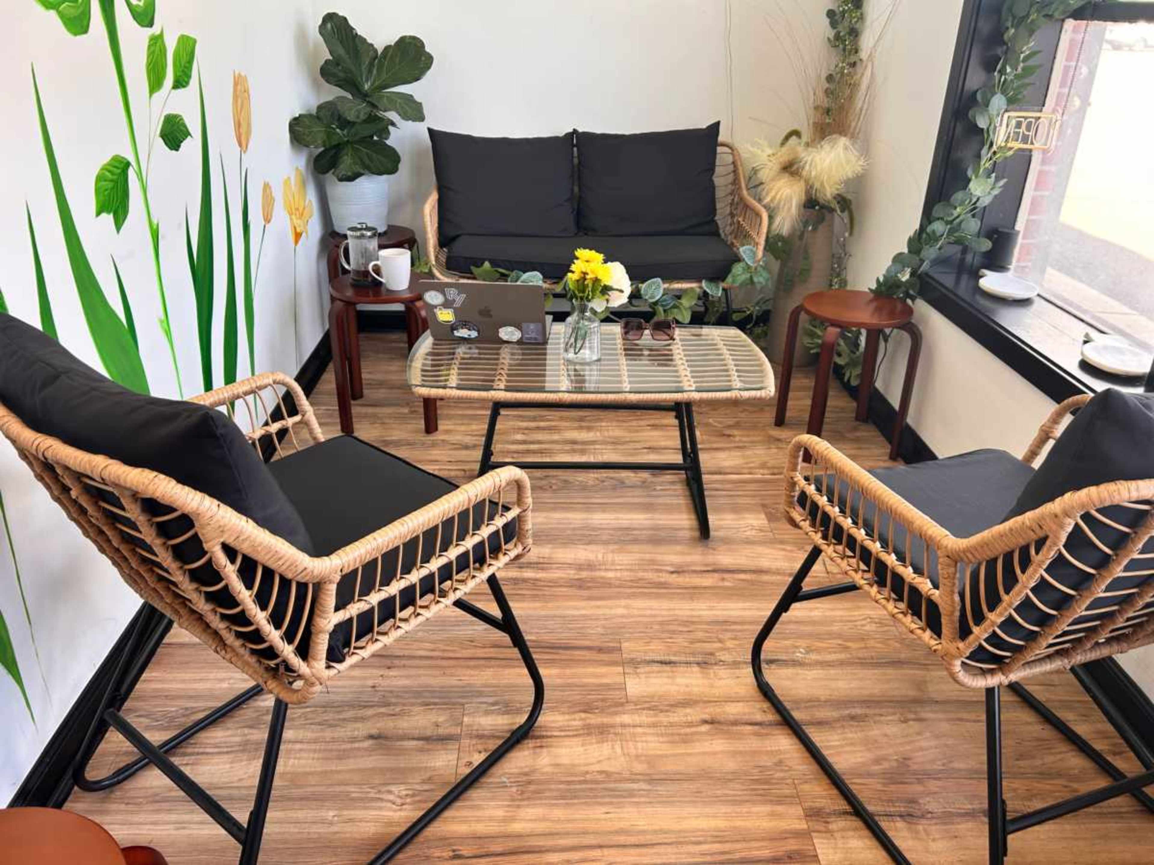 In a plaza with plenty of parking inside a boba and tea cafe with plenty of inspiring corners Image in Robbinsville Center, Hamilton, NJ