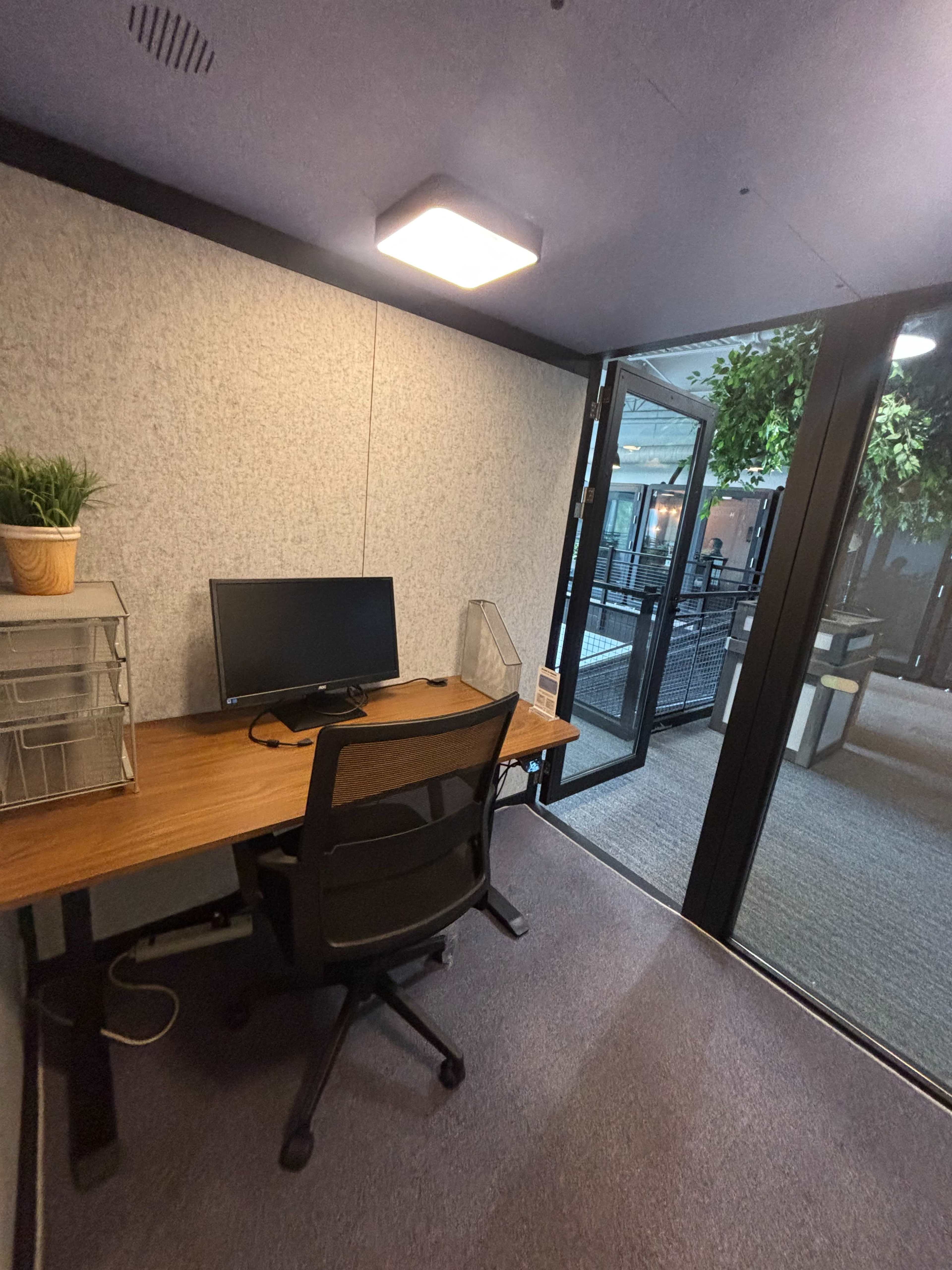 Sound-Proof Office inside a Coworking Space (Solo Worker) Image in Girvin, Jacksonville, FL
