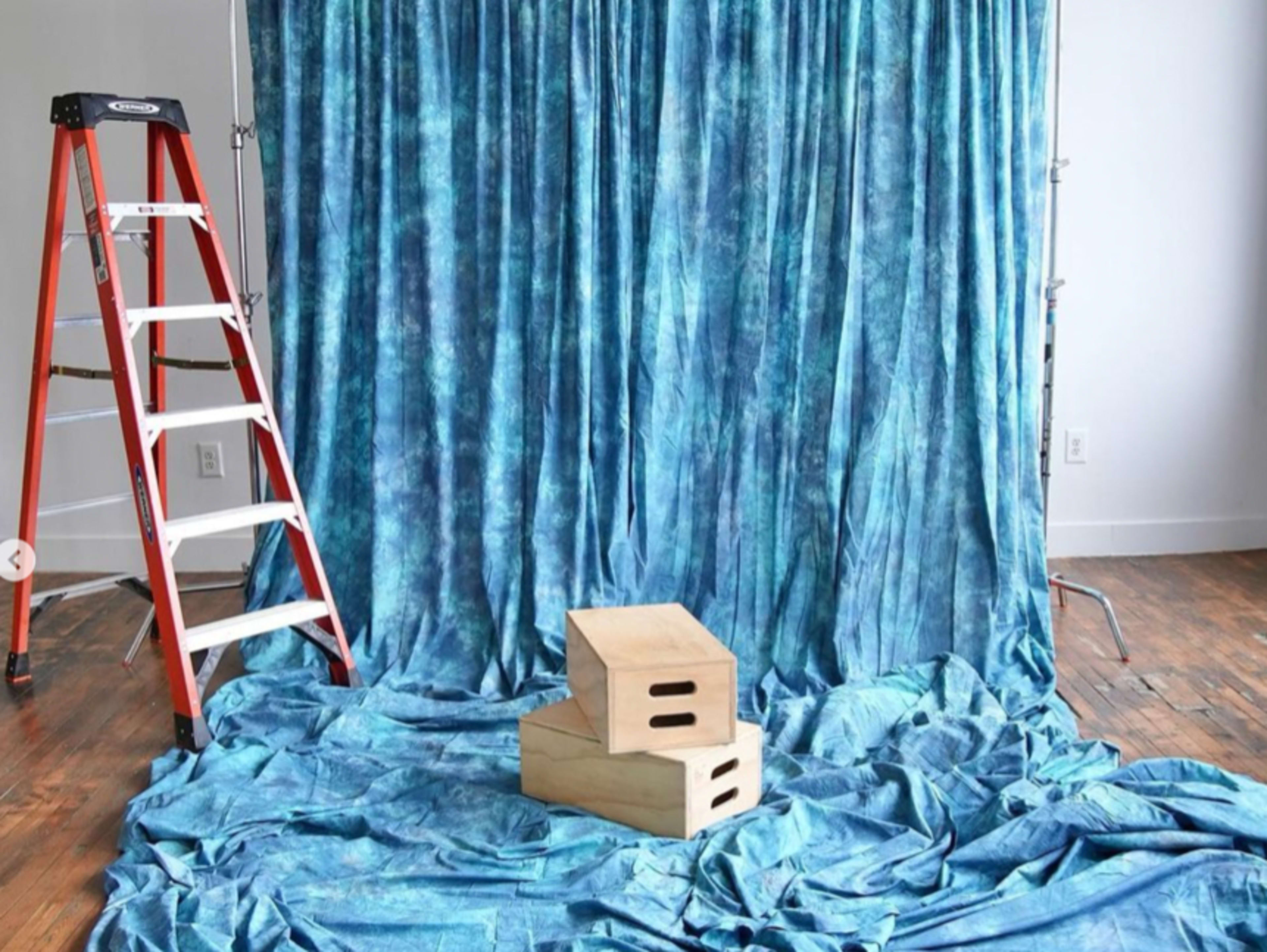 Cool blue trip - fabric background 