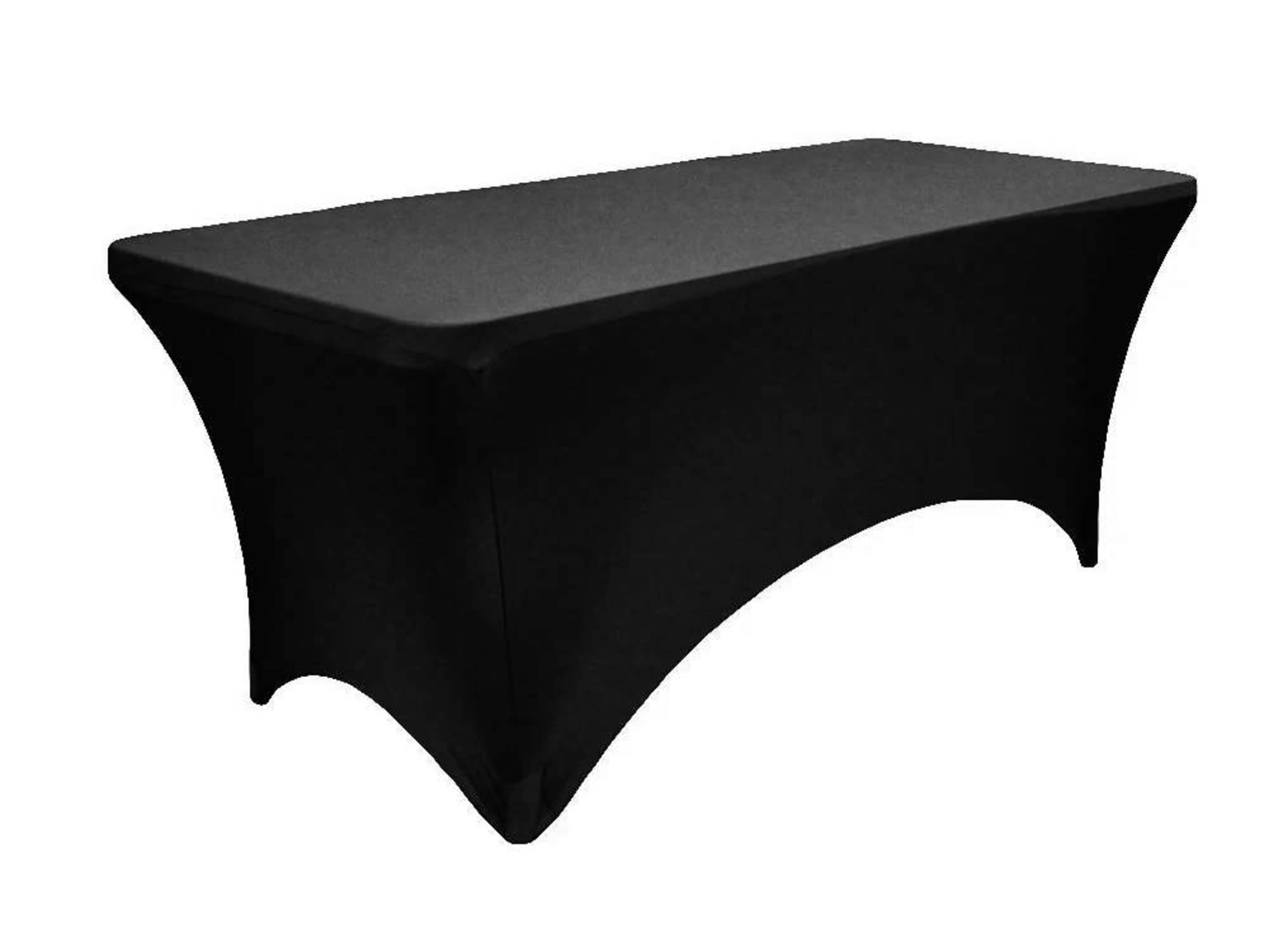 Black Spandex 6' Tablecloth