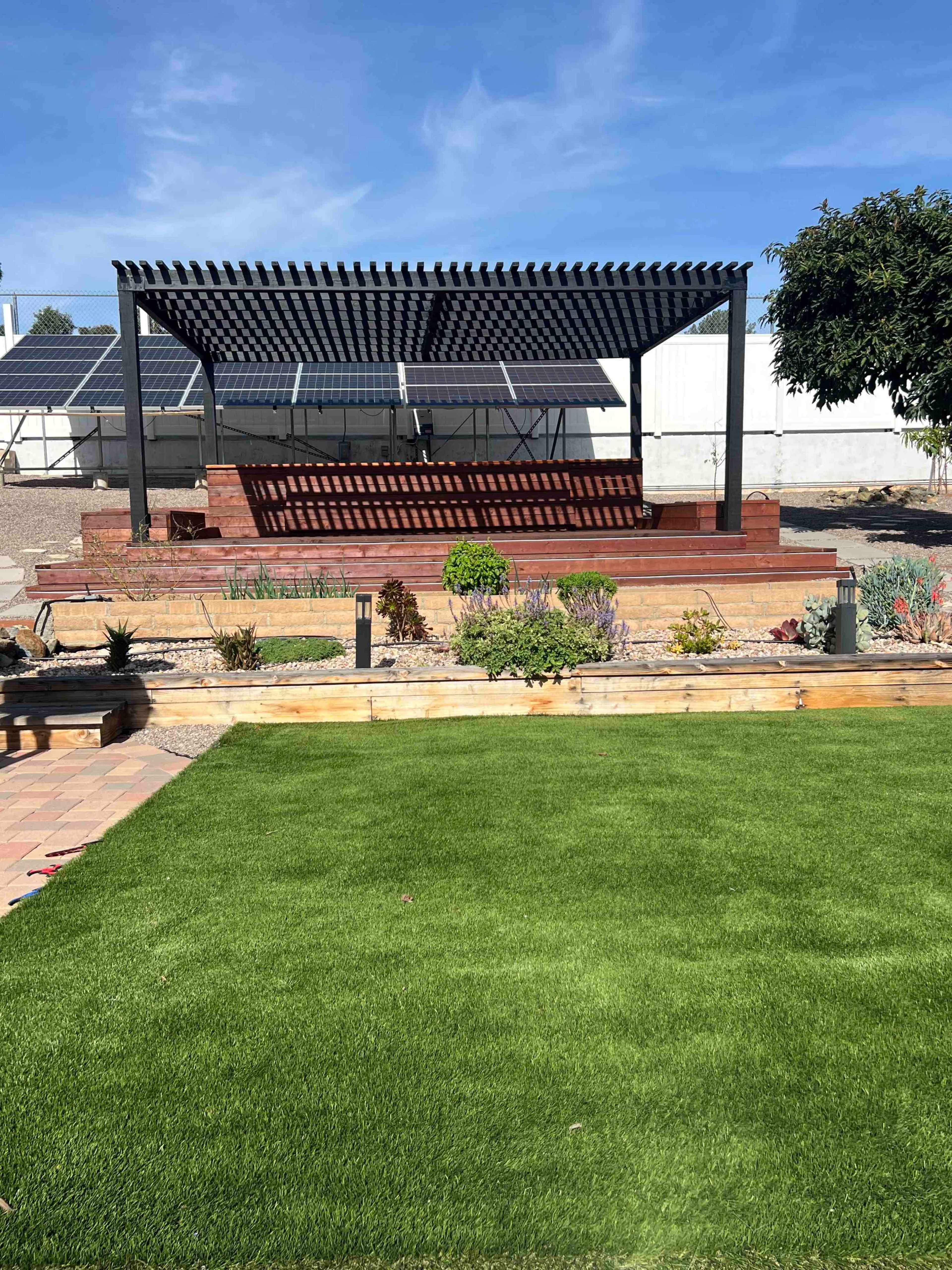 Expansive Private Outdoor Event Venue with Pergola Stage, Pool & Garden Grounds Image in Rancho San Diego, El Cajon, CA