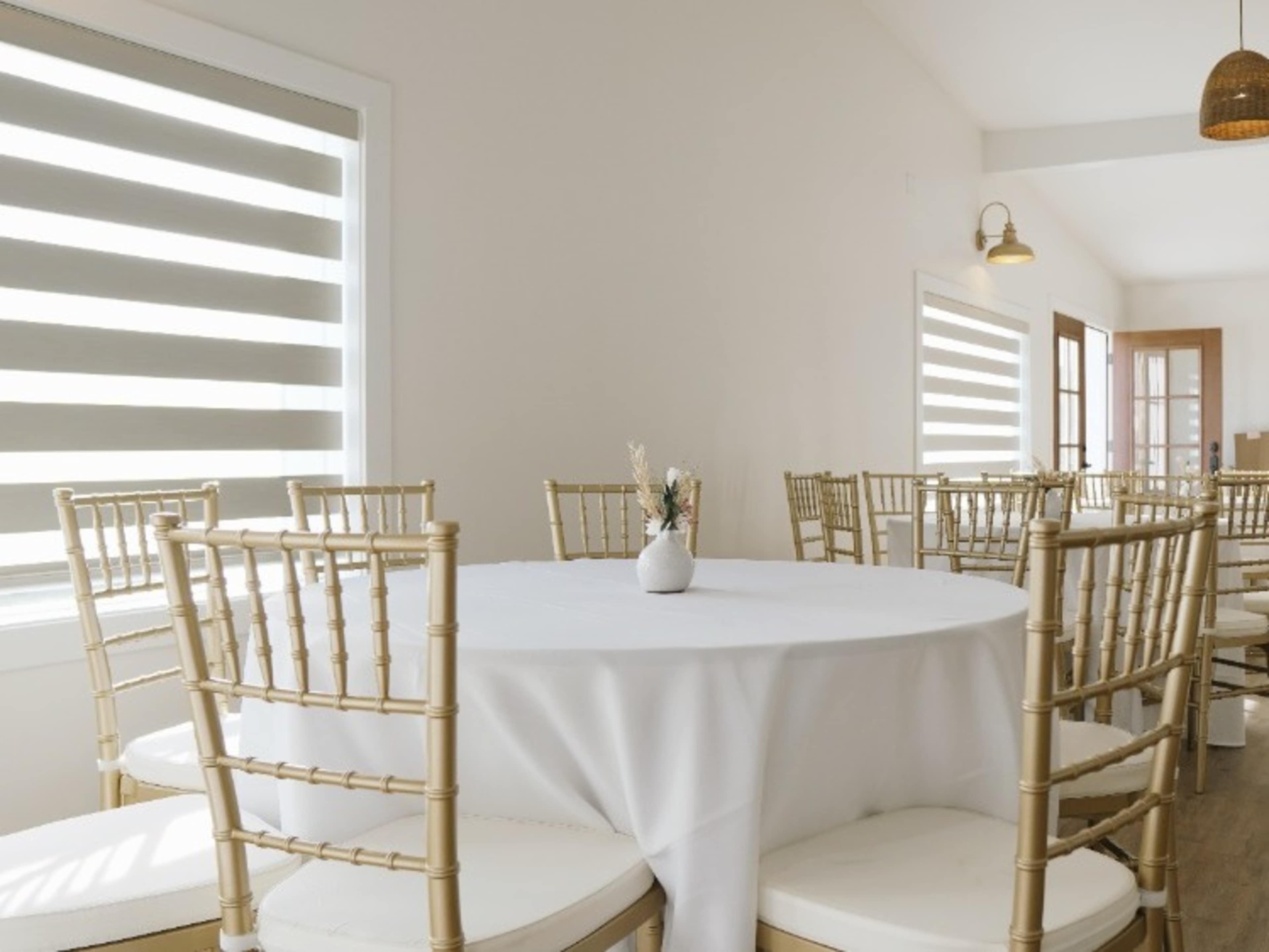 4-Foot Round Wood Banquet Table