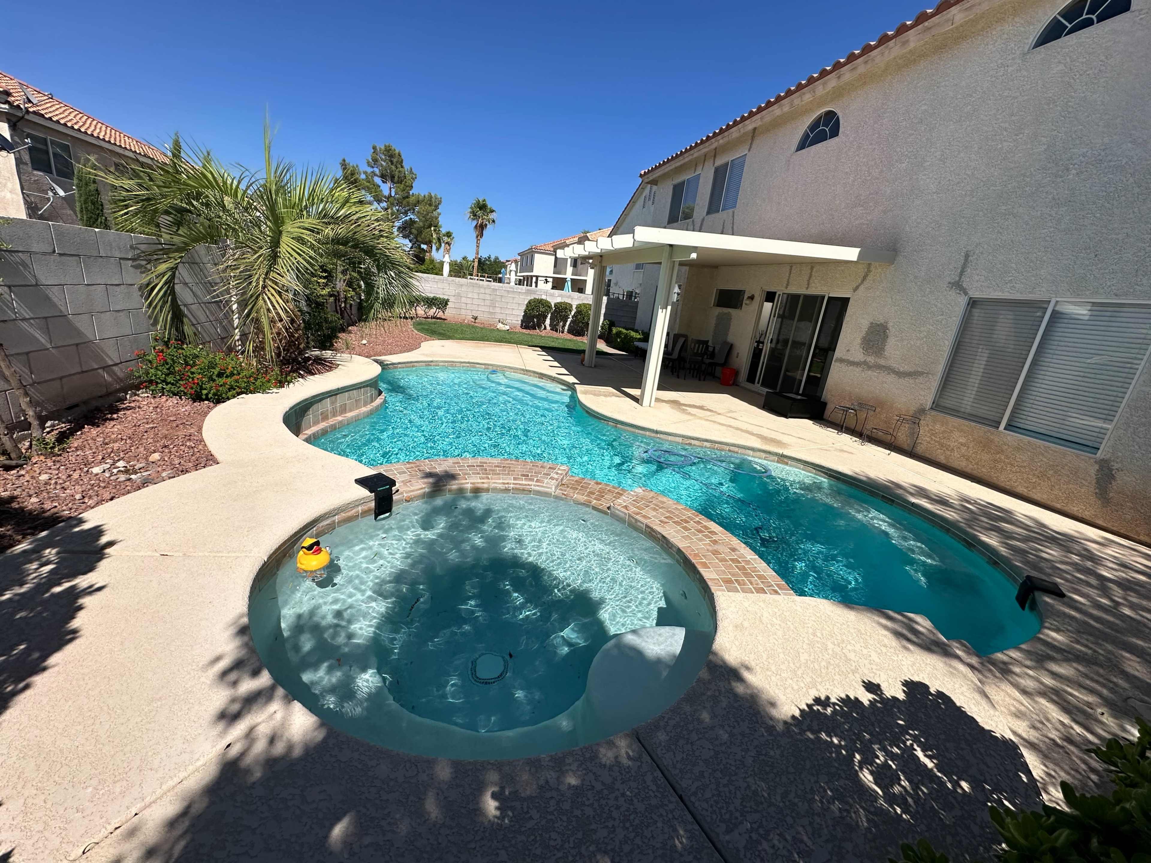 Private backyard w/ Pool & Jacuzzi for Photoshoots & Small/Quiet events & Relaxing Image in Enterprise, las vegas, NV